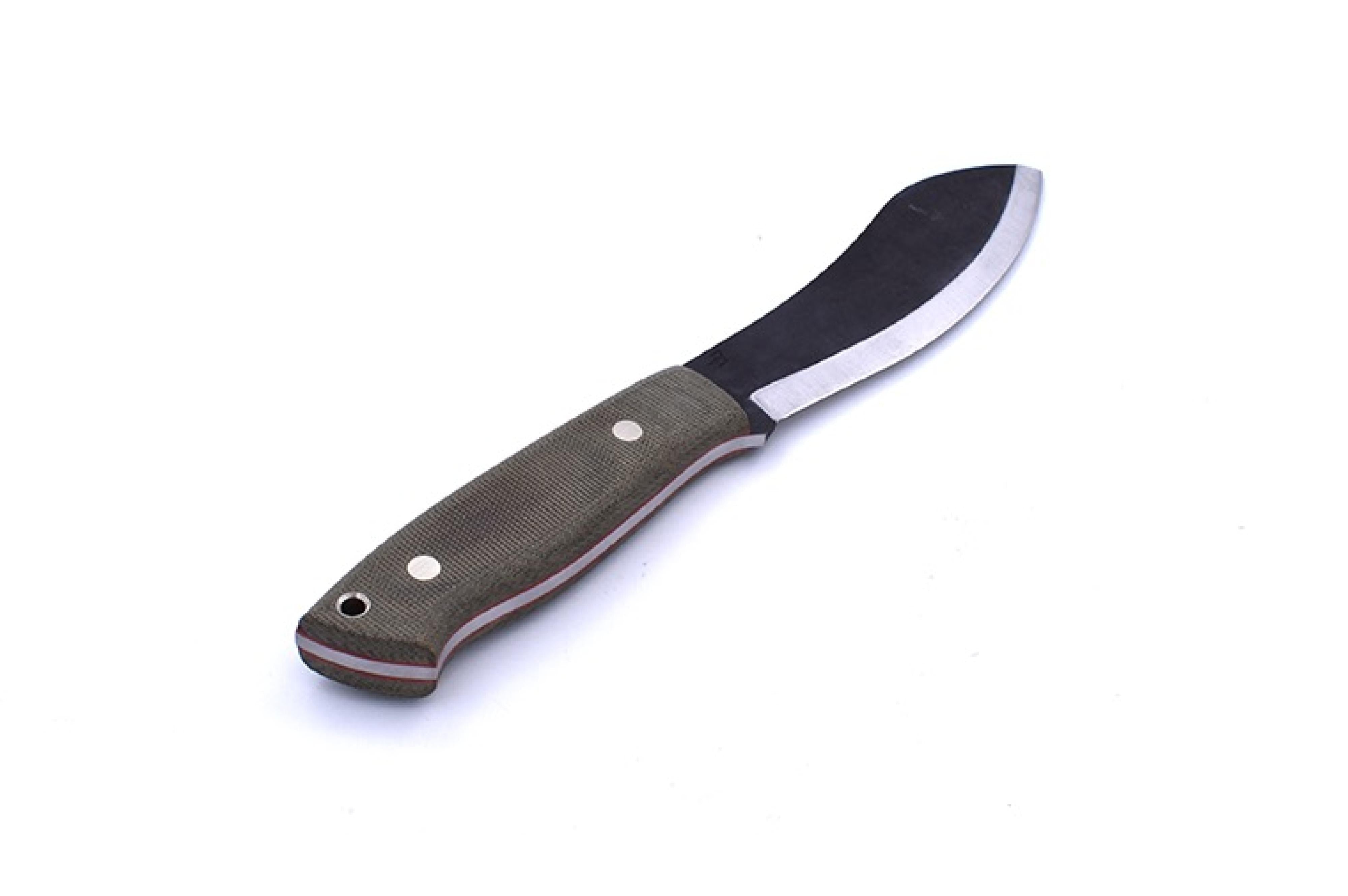 Brisa - Nessmuk 125 - GreenMicarta - Scandi - Firesteel - 24 cm - Bushcraft knives
