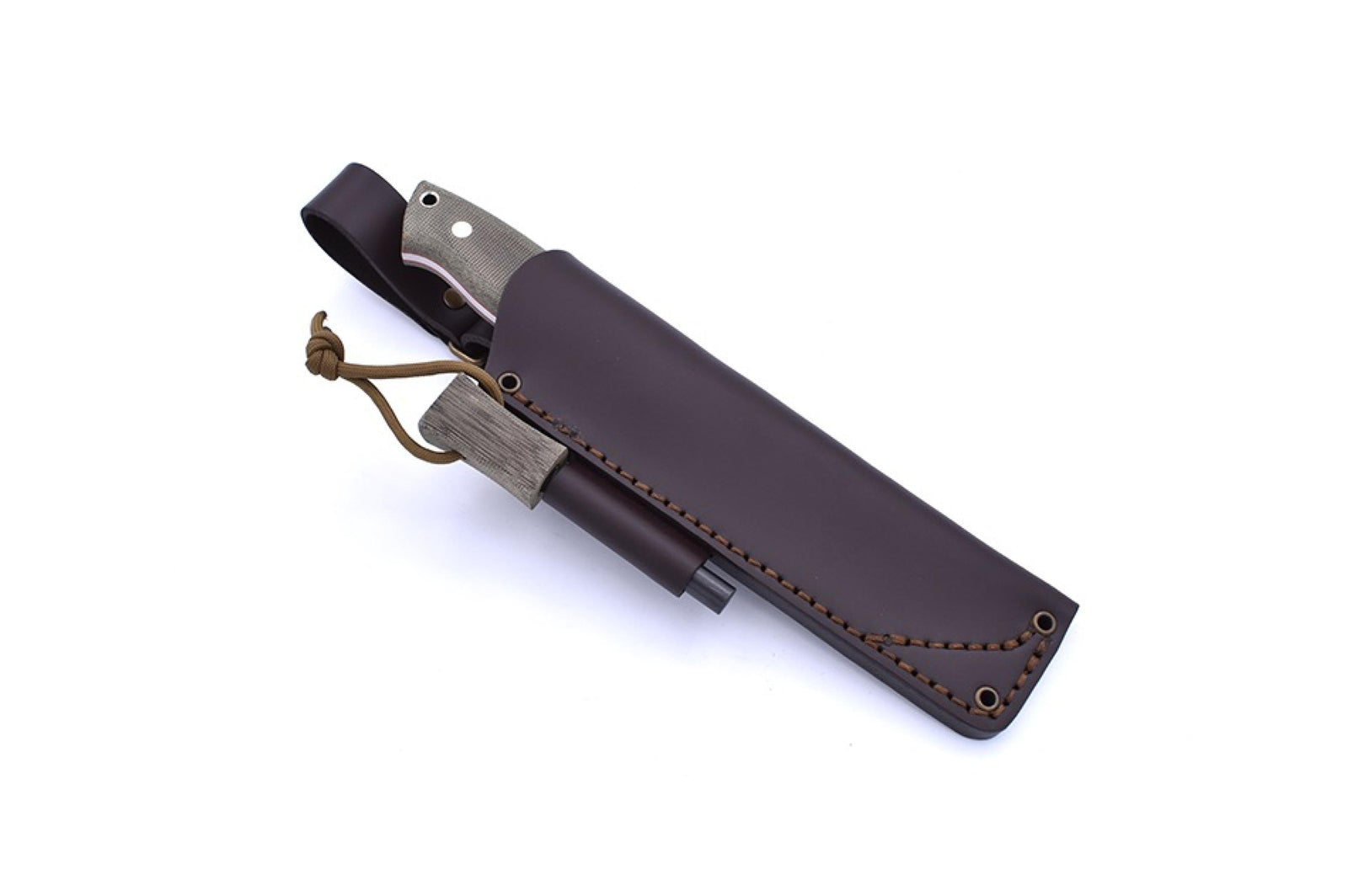 Brisa - Nessmuk 125 - GreenMicarta - Scandi - Firesteel - 24 cm - Bushcraft knives