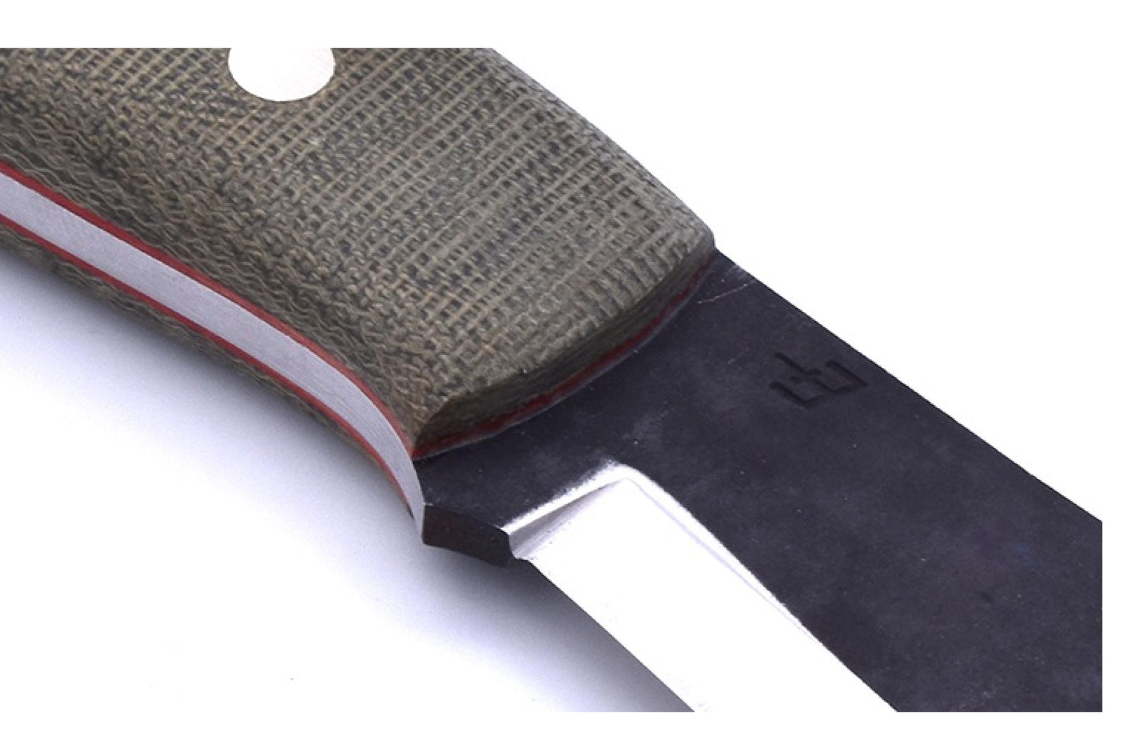 Brisa - Nessmuk 125 - GreenMicarta - Scandi - Leather - 24 cm - Bushcraft knives