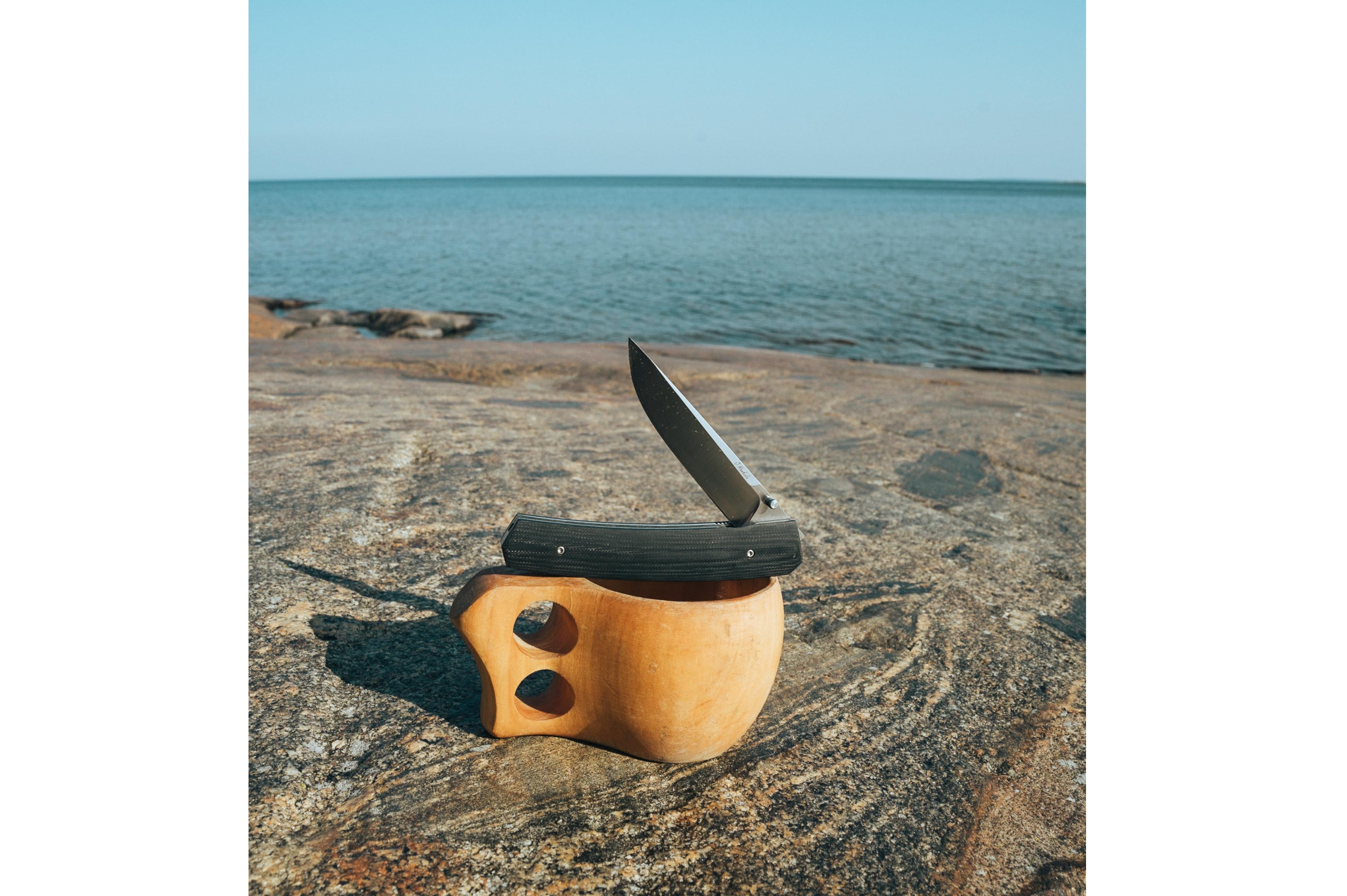 Brisa - Piili 85 - BlackG10 - Scandi - 21 cm - Pocket knives