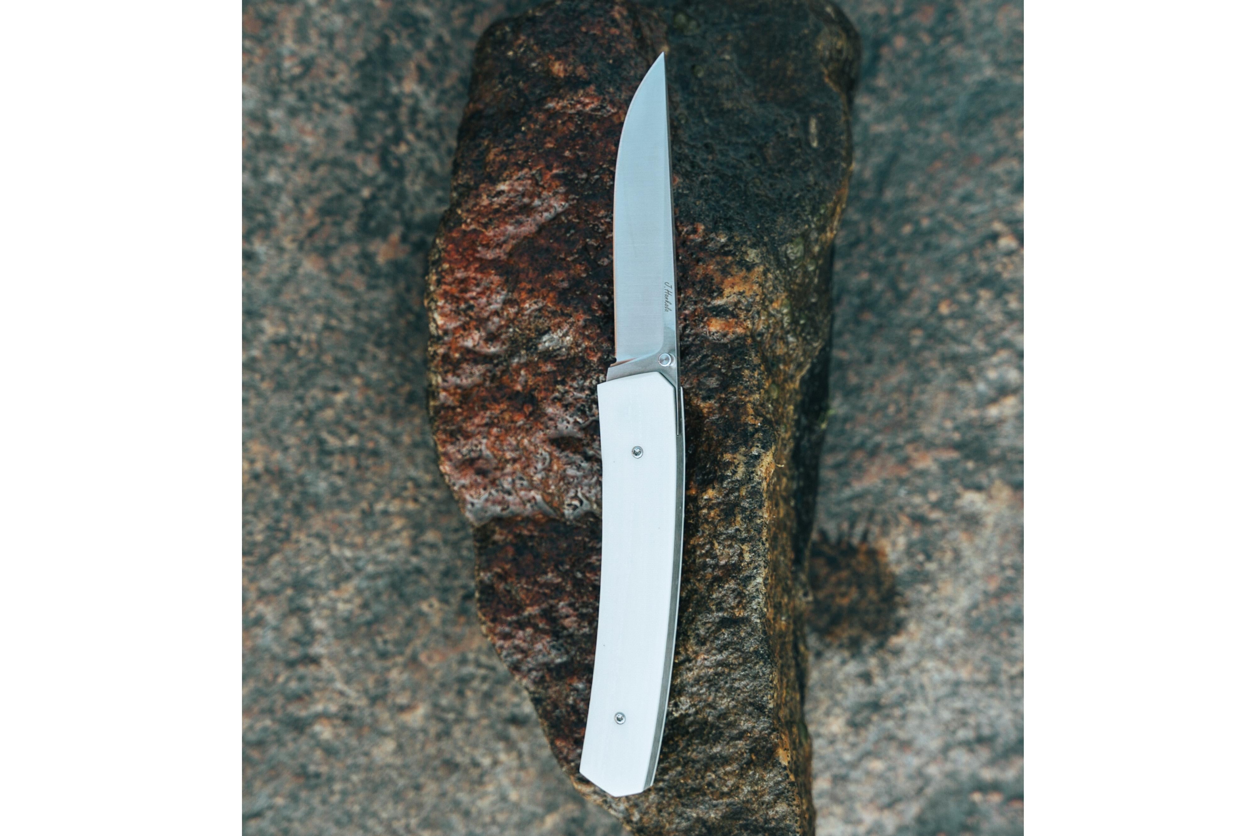 Brisa - Piili 85 - IvoryMicarta - Scandi - 21 cm - Pocket knives