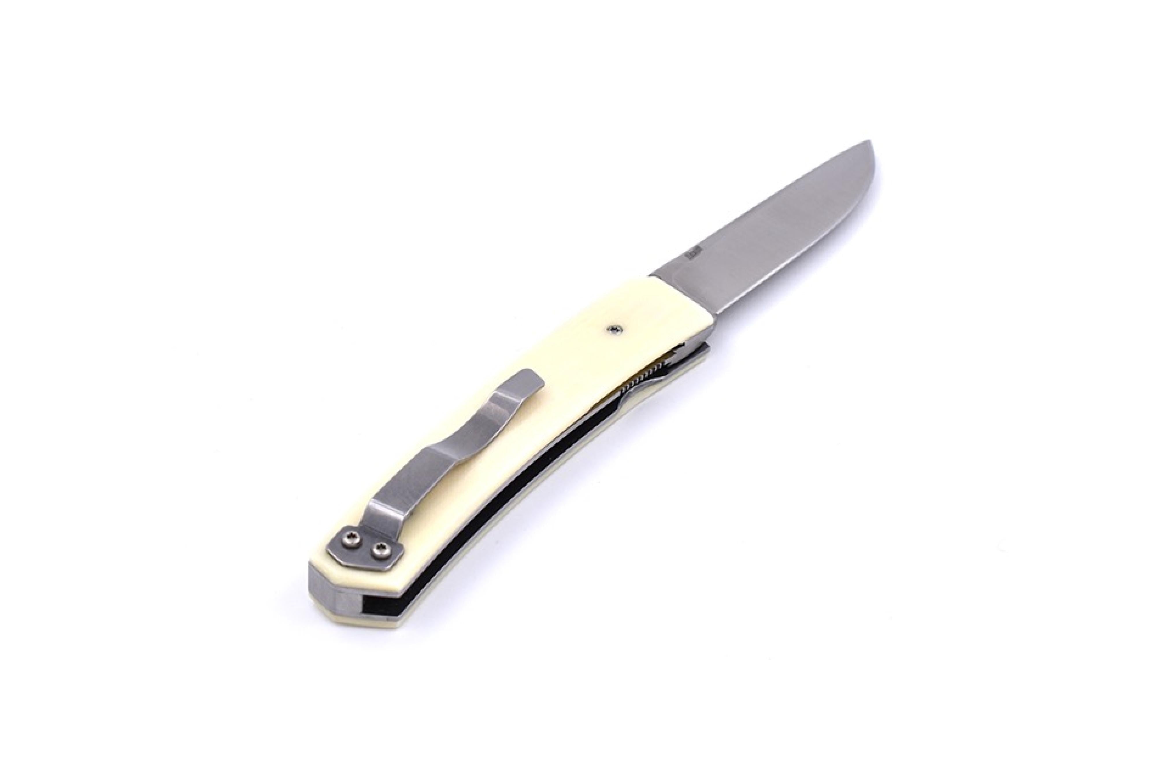 Brisa - Piili 85 - IvoryMicarta - Scandi - 21 cm - Pocket knives