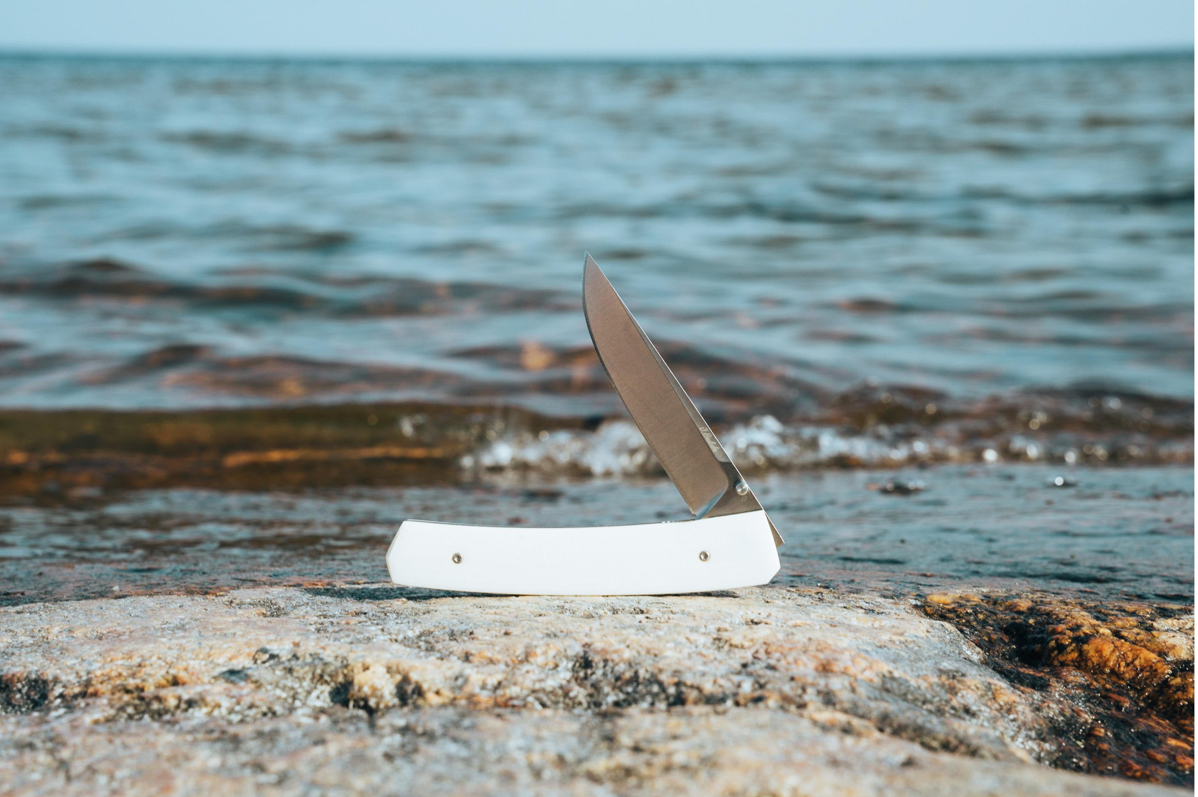 Brisa - Piili 85 - IvoryMicarta - Scandi - 21 cm - Pocket knives