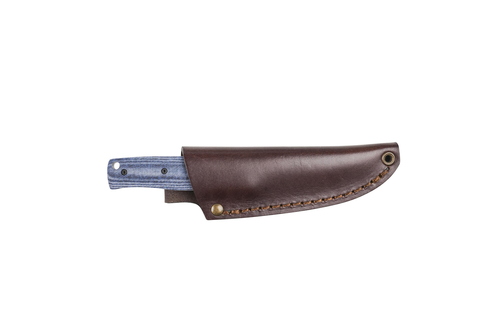 Brisa - Pk70Fx - Bluejeans Micarta - Scandi - Leather - 16 cm - Bushcraft knives