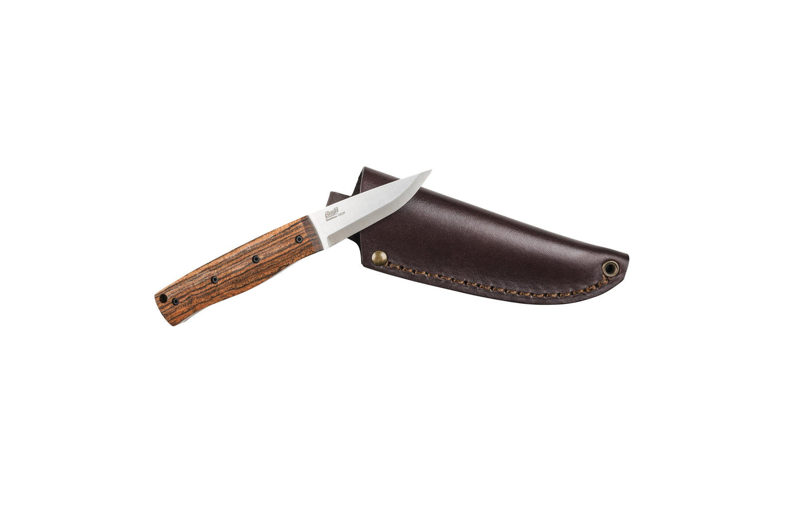 Brisa - Pk70Fx - Bocote - Scandi - Leather - 16 cm - Bushcraft knives
