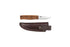 Brisa - Pk70Fx - Bocote - Scandi - Leather - 16 cm - Bushcraft knives