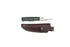 Brisa - Pk70Fx - Hunters Green Micarta - Scandi - Leather - 16 cm - Bushcraft knives