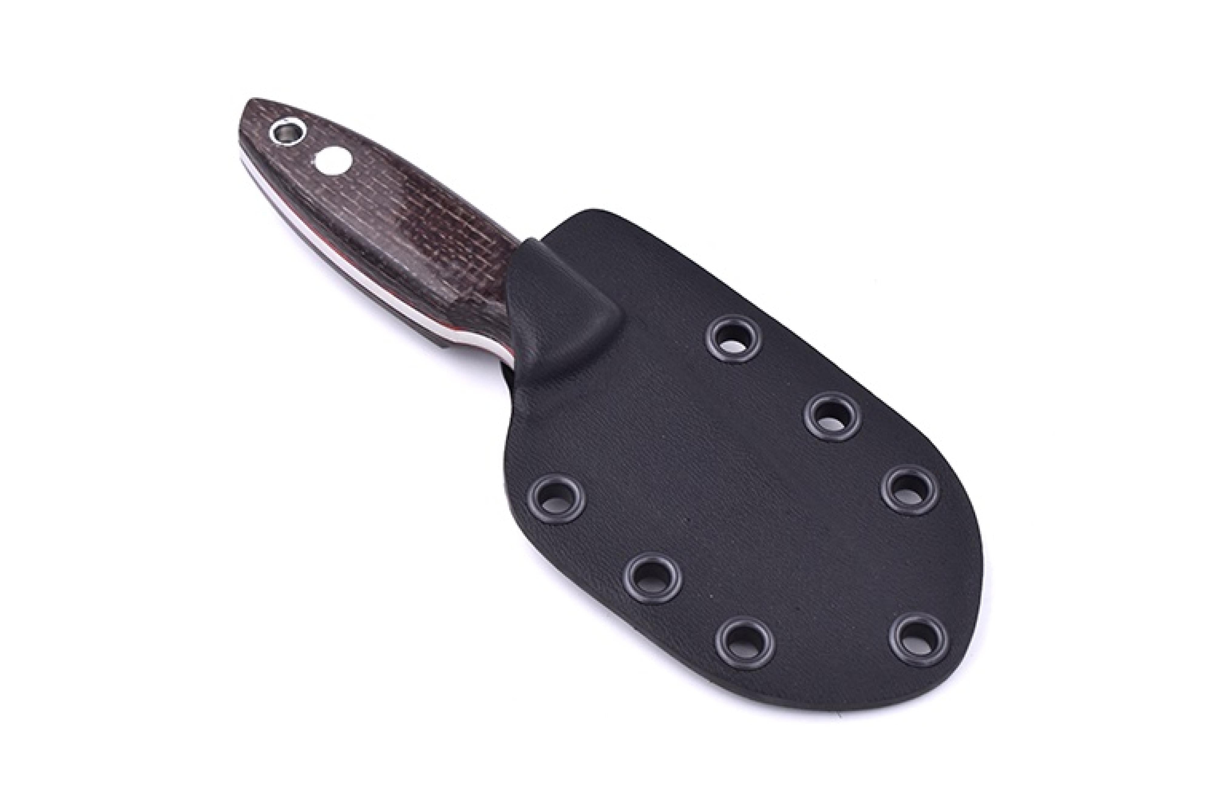 Brisa - Scara 60 - BisonMicarta - Flat - Kydex - 14 cm - Bushcraft knives