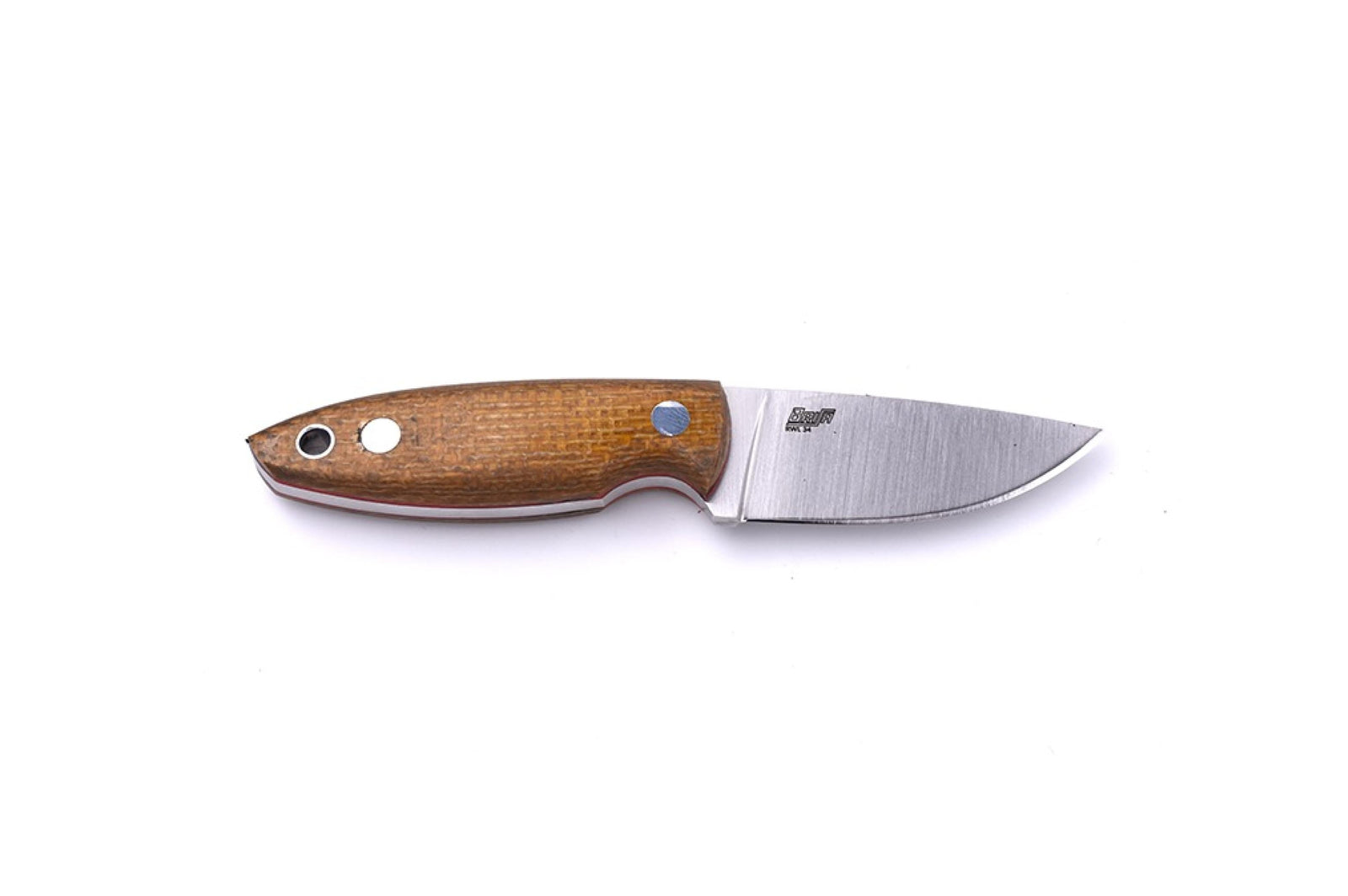 Brisa - Scara 60 - MustardMicarta - Flat - Kydex - 14 cm - Bushcraft knives