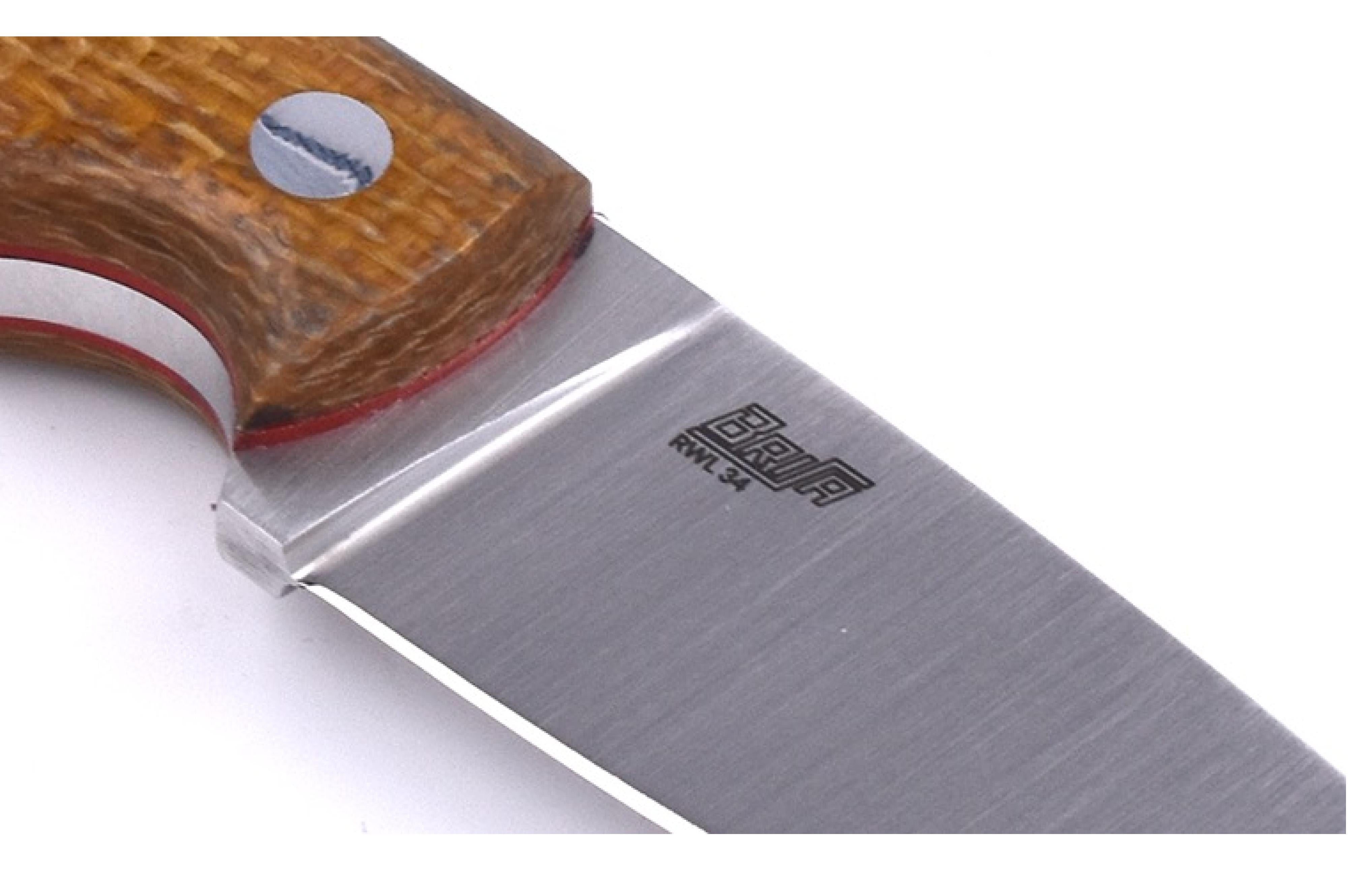 Brisa - Scara 60 - MustardMicarta - Flat - Kydex - 14 cm - Bushcraft knives