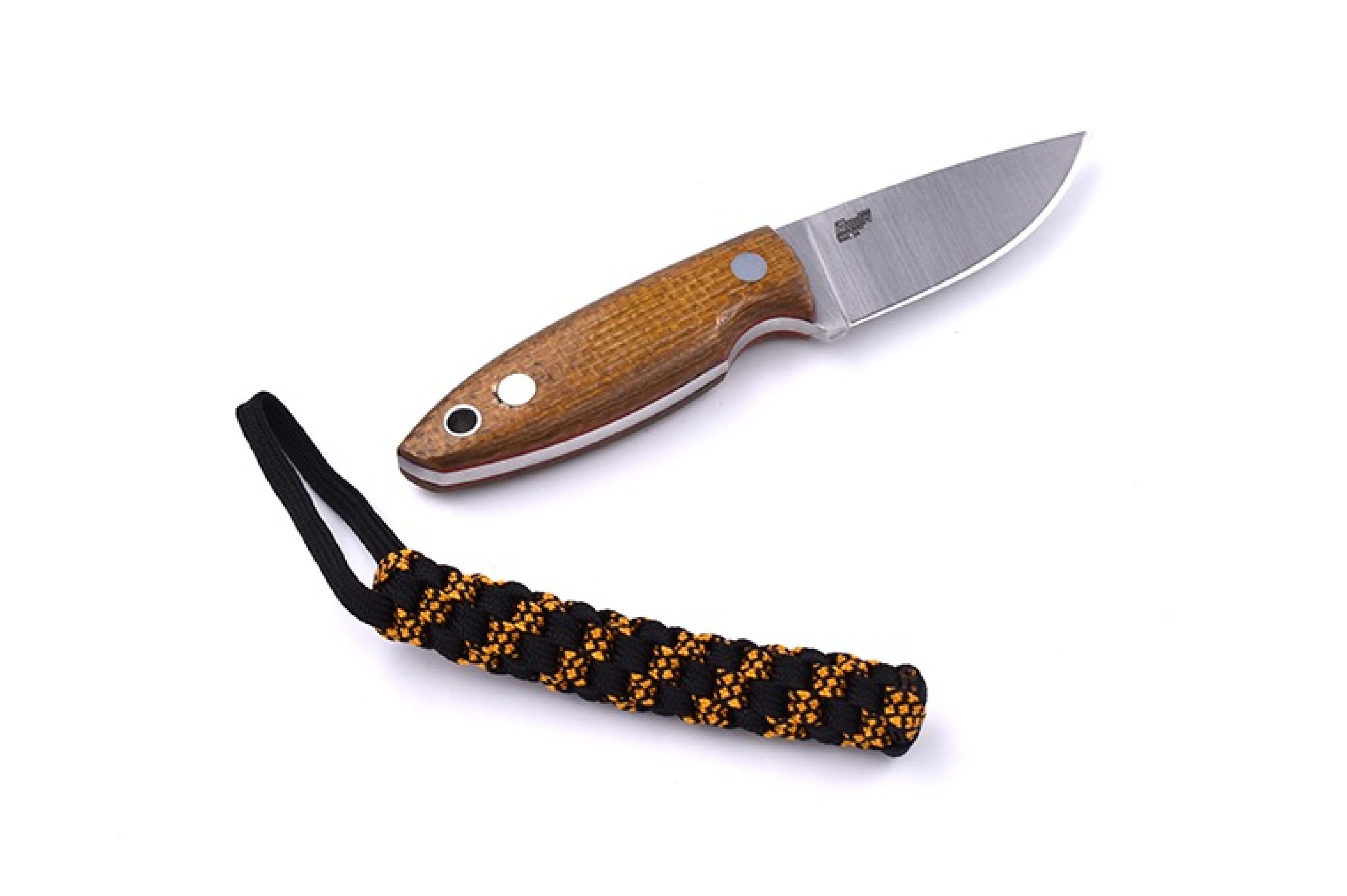 Brisa - Scara 60 - MustardMicarta - Flat - Kydex - 14 cm - Bushcraft knives