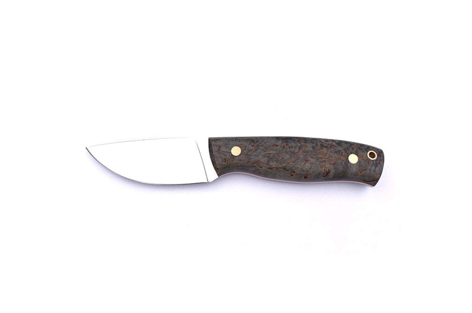 Brisa - Skinner 90 - CurlyBirch - Flat - Leather - 20 cm - Hunting knives