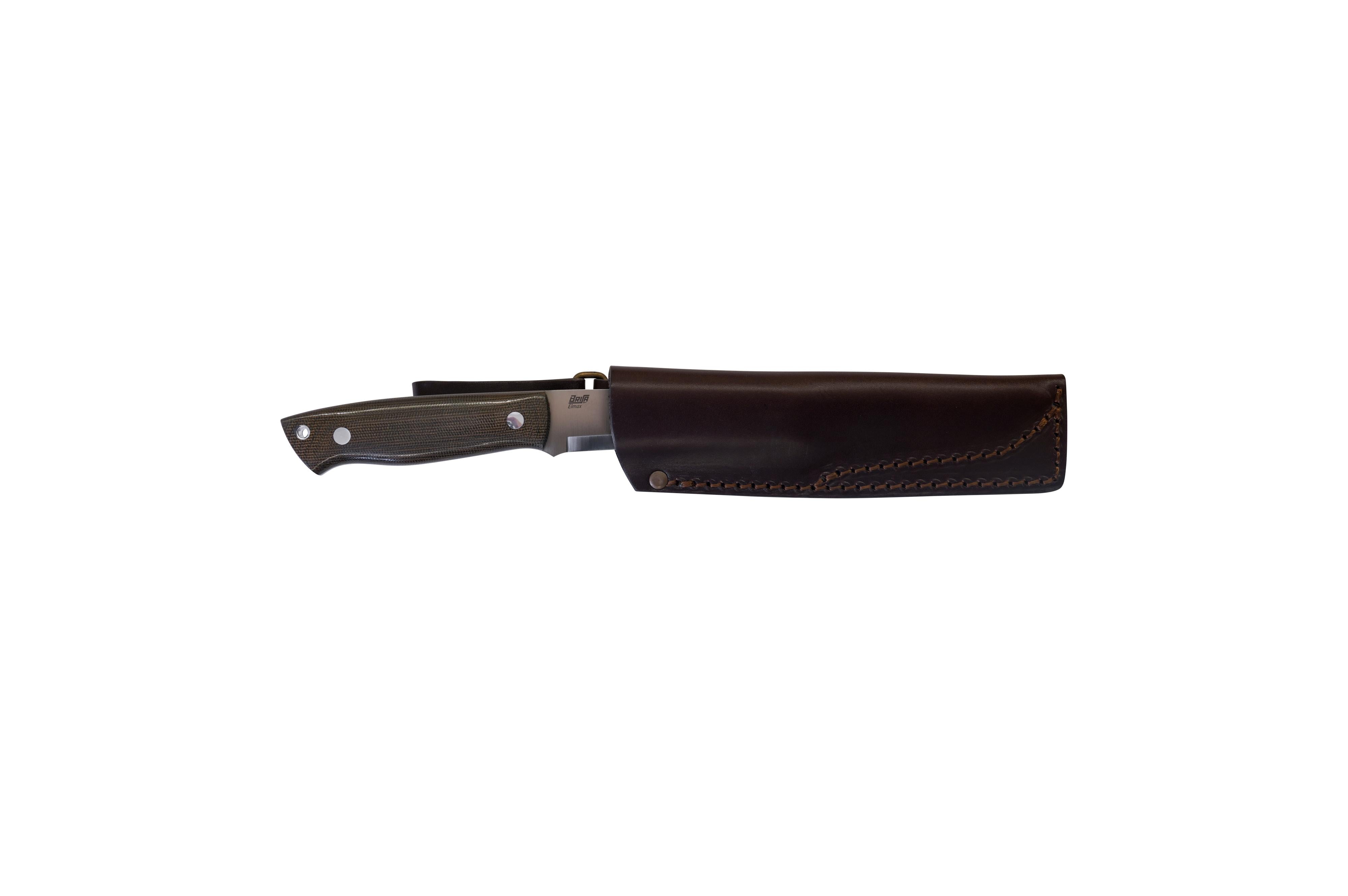 Brisa - Trapper 115 - GreenMicarta - Scandi - Bushcraft - 22 cm - Bushcraft knives