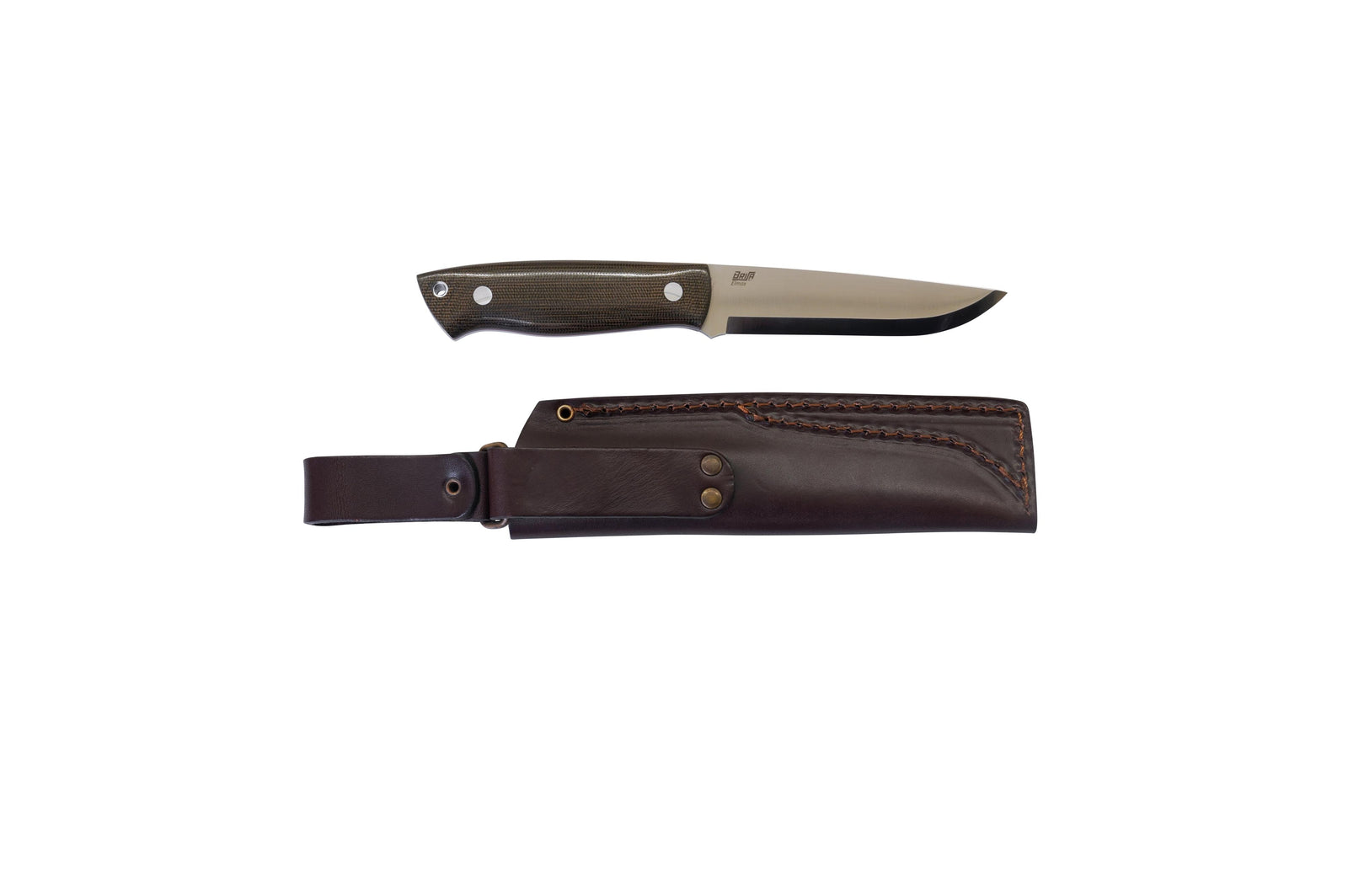 Brisa - Trapper 115 - GreenMicarta - Scandi - Bushcraft - 22 cm - Bushcraft knives