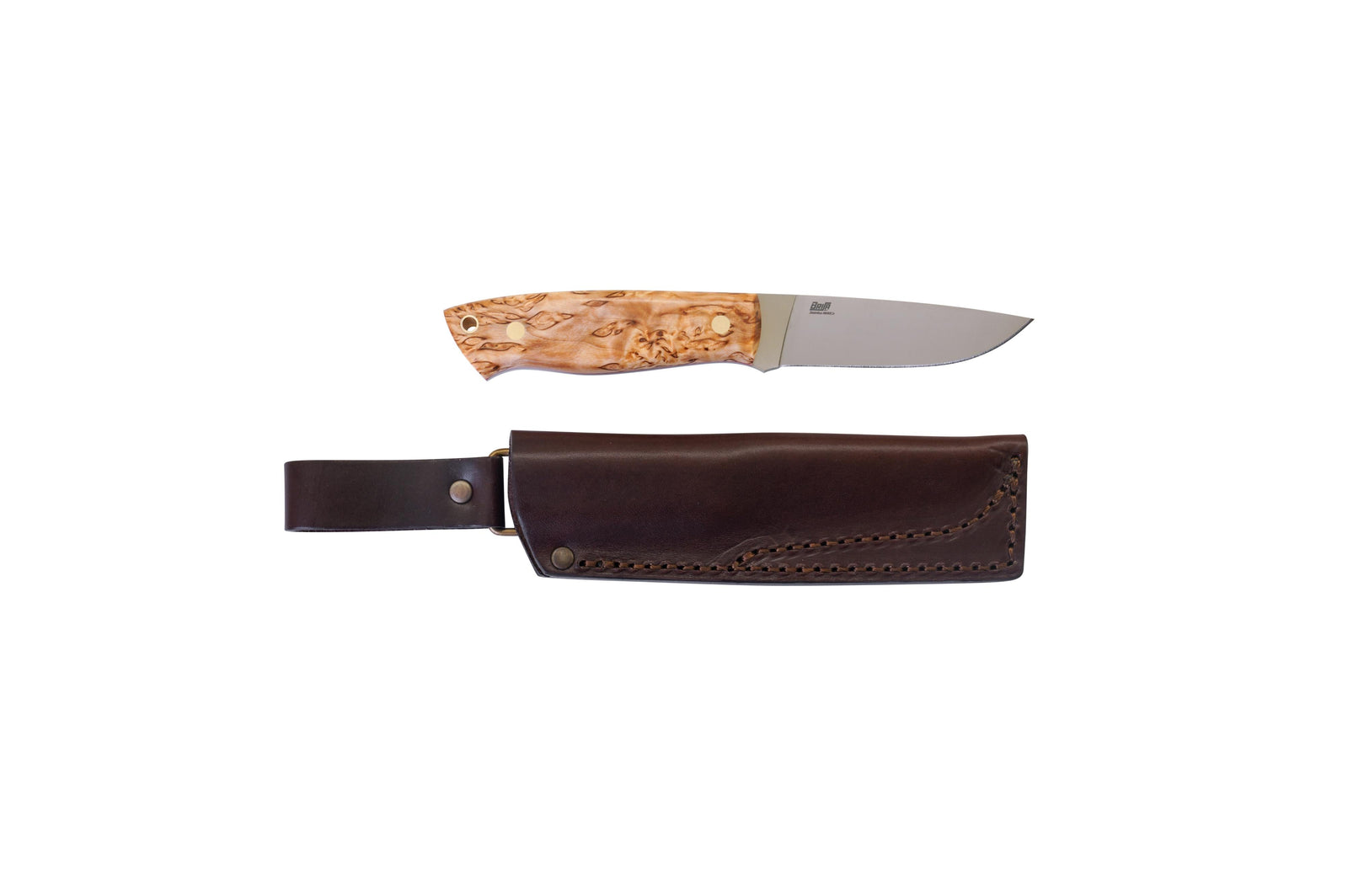 Brisa - Trapper 95 - CurlyBirch - Flat - Bushcraft - 21 cm - Bushcraft knives