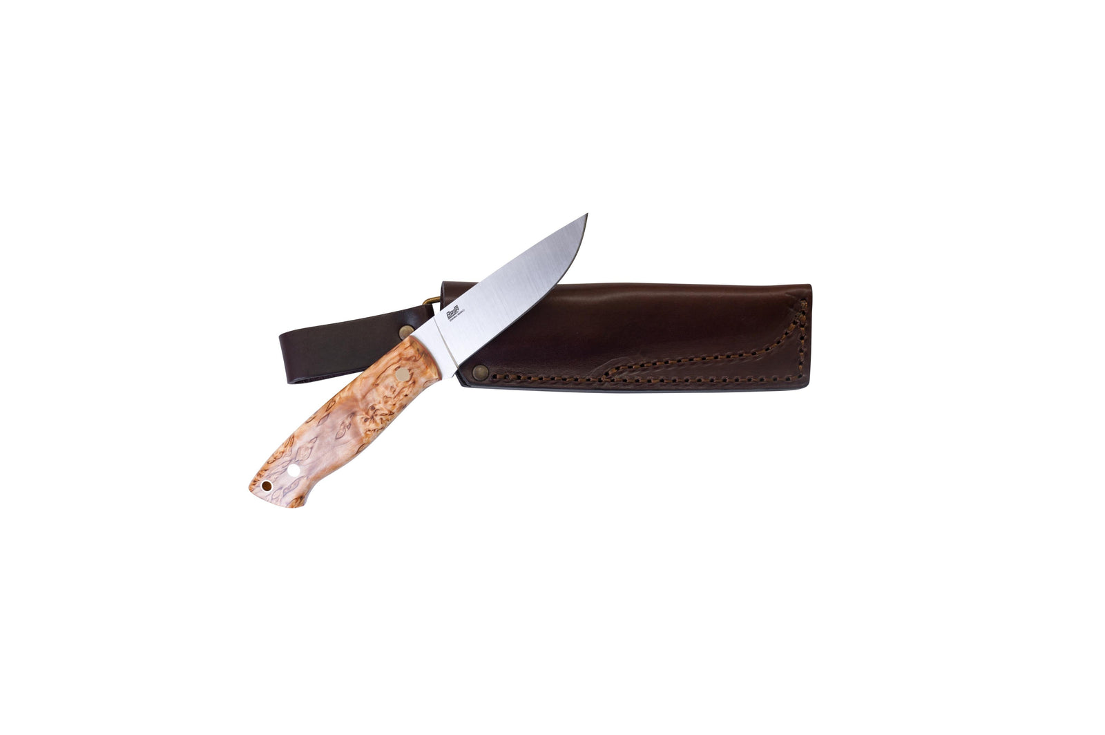Brisa - Trapper 95 - CurlyBirch - Flat - Bushcraft - 21 cm - Bushcraft knives