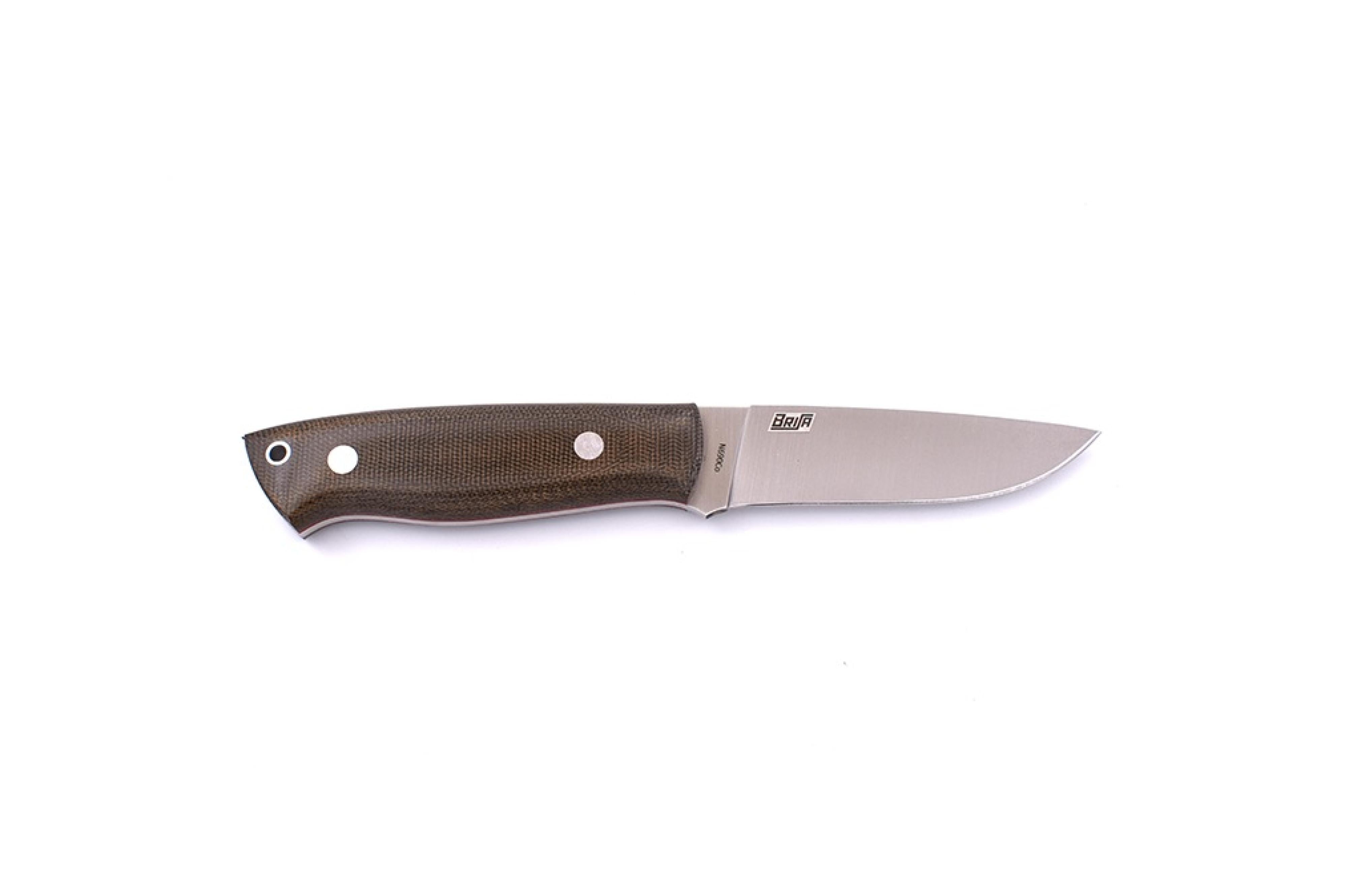 Brisa - Trapper 95 - GreenMicarta - Flat - Firesteel - 21 cm - Bushcraft knives