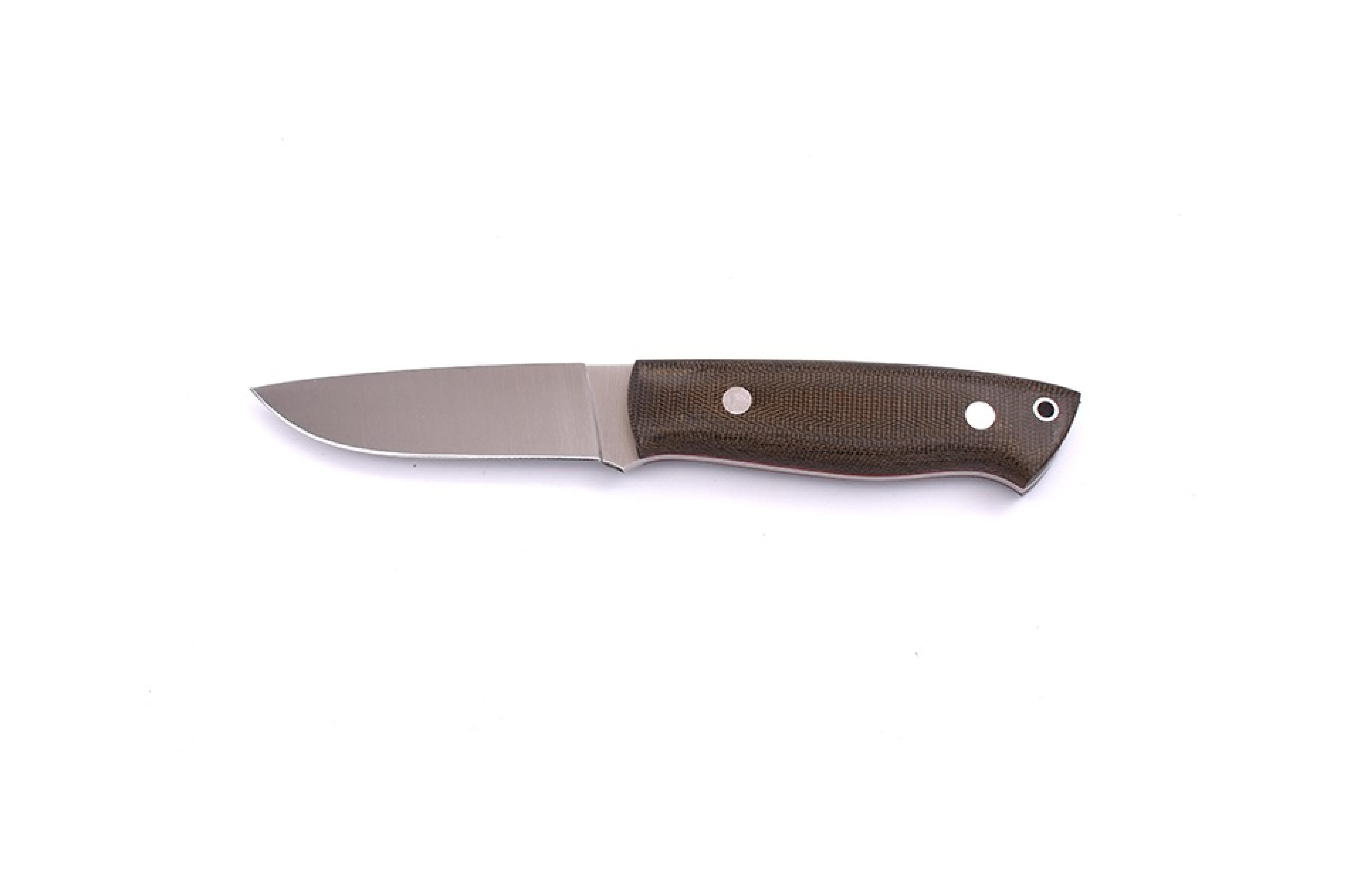 Brisa - Trapper 95 - GreenMicarta - Flat - Firesteel - 21 cm - Bushcraft knives