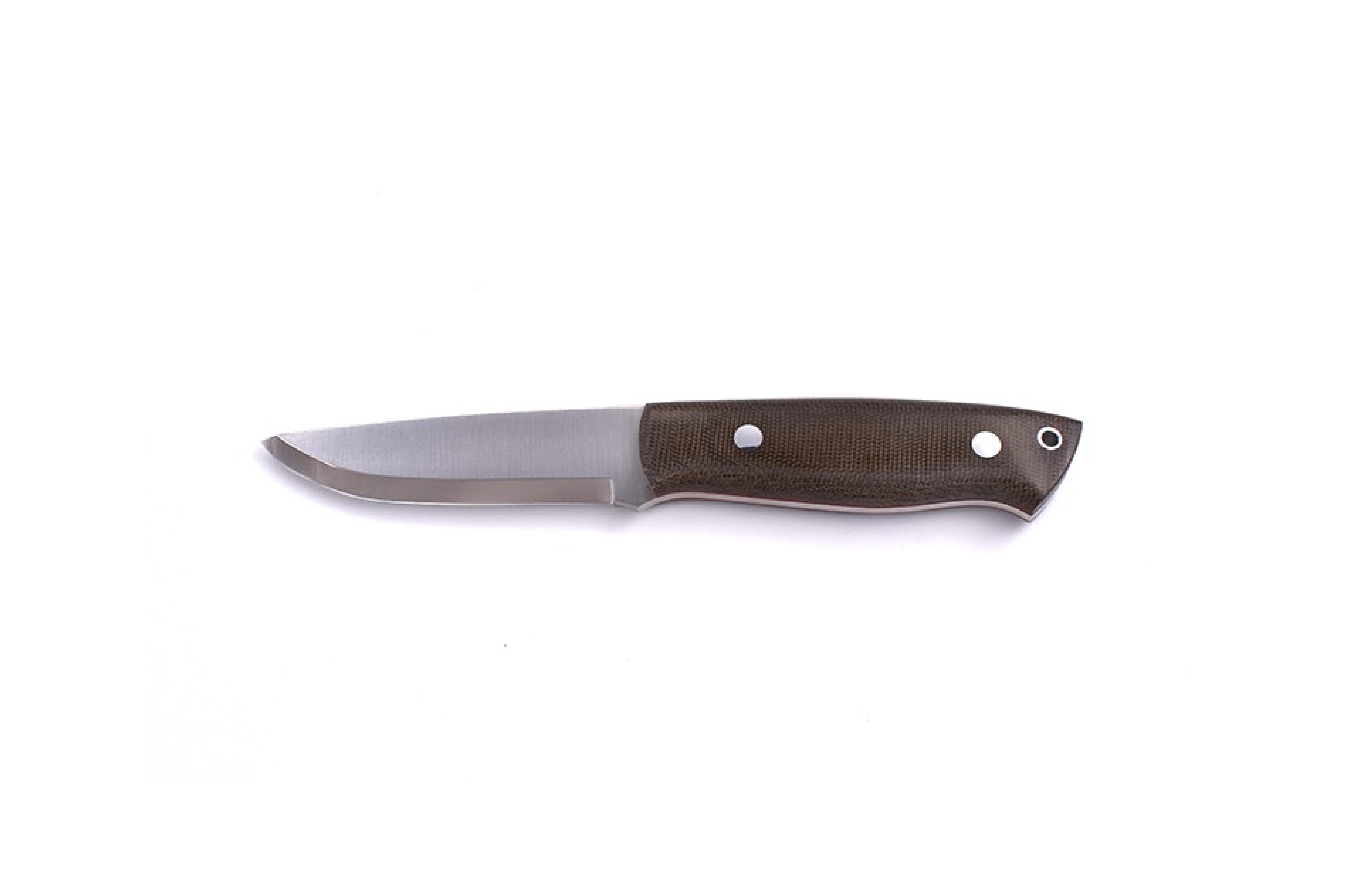 Brisa - Trapper 95 - GreenMicarta - Scandi - Firesteel - 21 cm - Bushcraft knives