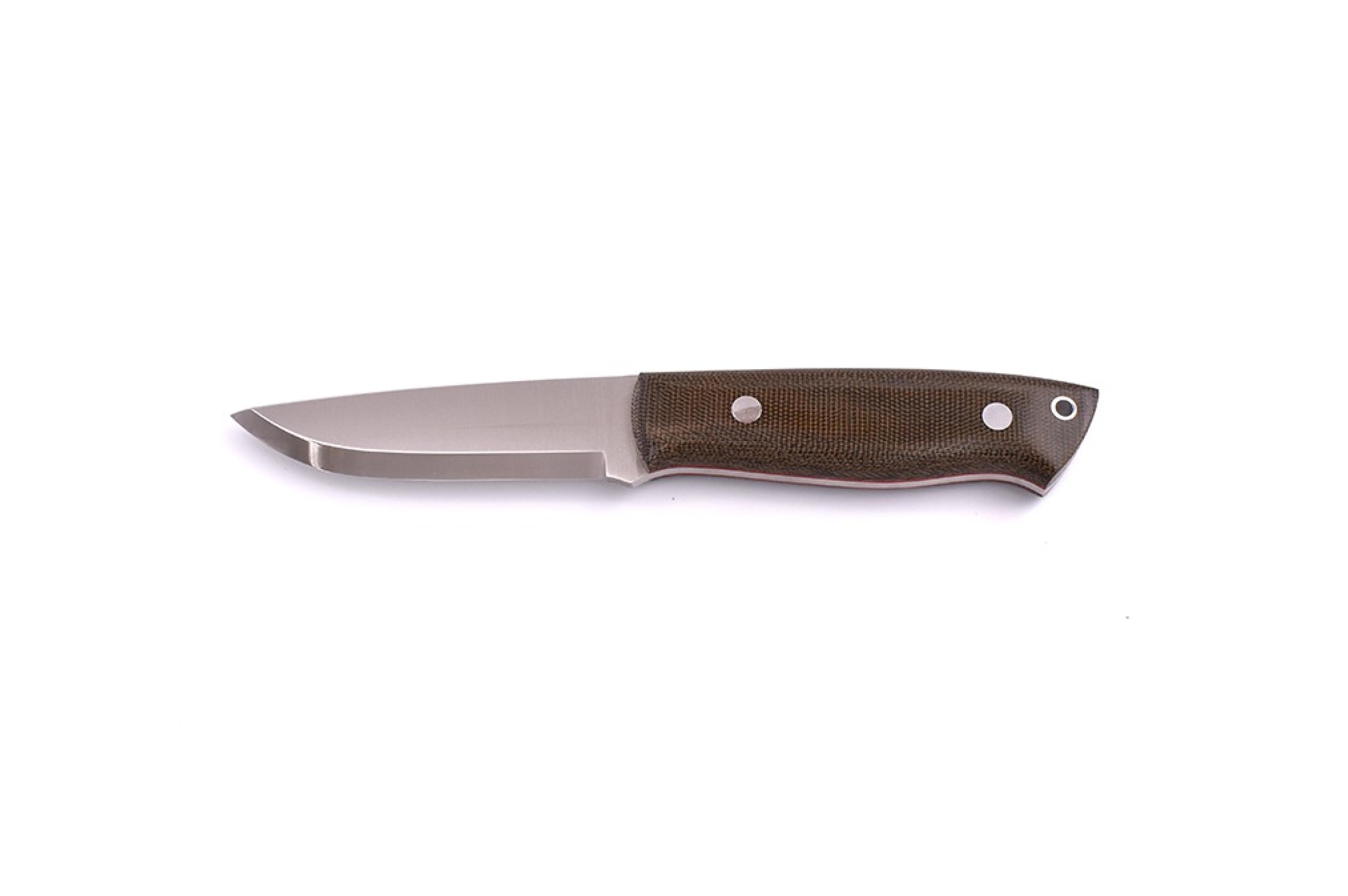 Brisa - Trapper 95 - GreenMicarta - Scandi - Firesteel - 21 cm - Bushcraft knives