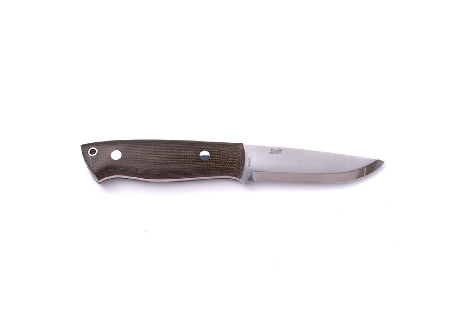 Brisa - Trapper 95 - GreenMicarta - Scandi - Leather - 21 cm - Bushcraft knives