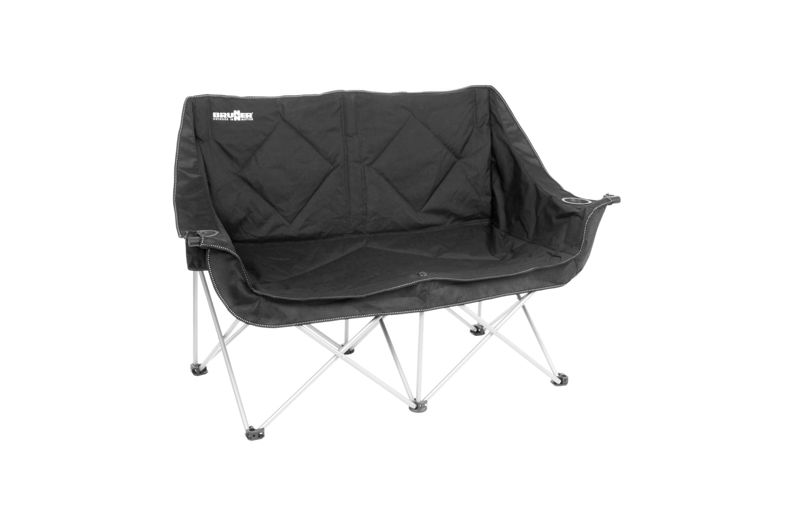 Brunner - Action Sofa Schwarz - 148x63xH44/92 cm - Camping Stühle