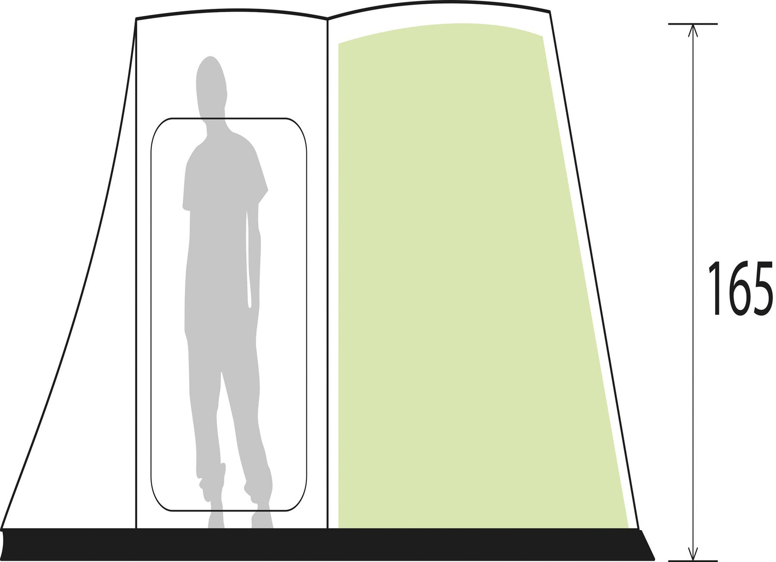 Brunner - Alegra 4 - 460x270xH185cm - 4 Personen Zelte