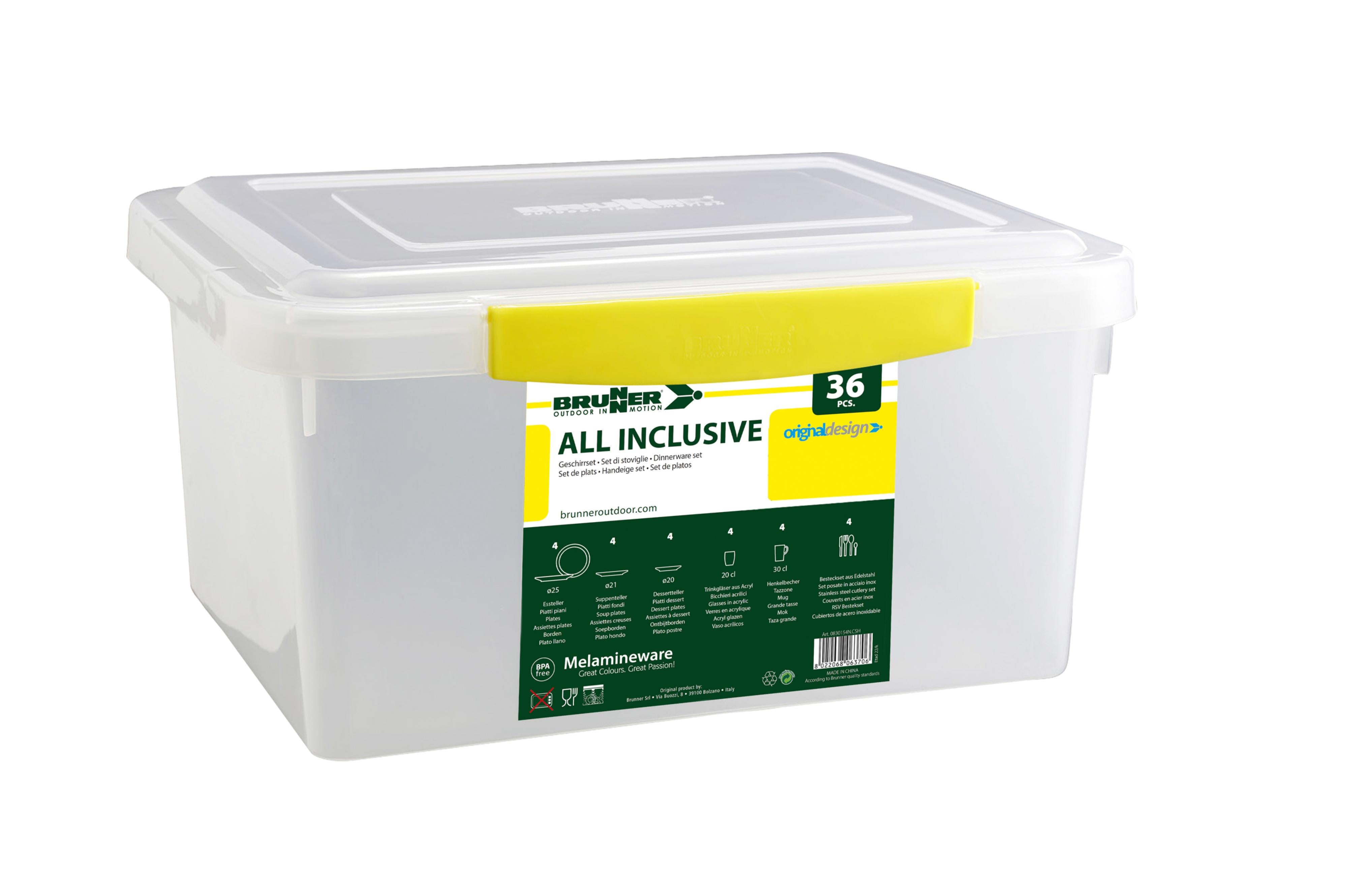 Brunner - All inclusive Bluebay - 4xØ25cm, 4xØ21cm, 4xØ20cm, 4x30cl, 4x20cl - Essen & Küche