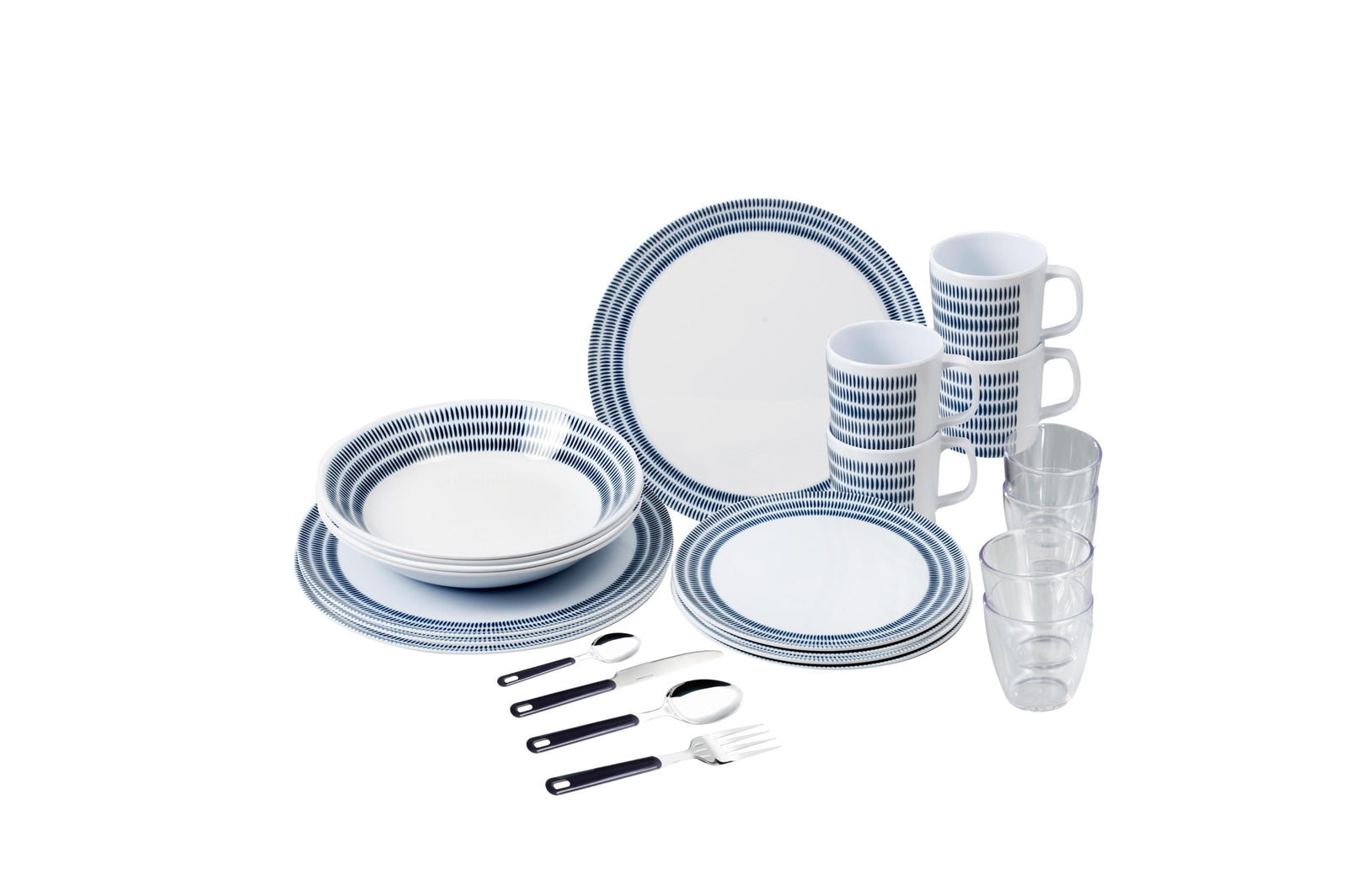Brunner - All inclusive Bluebay - 4xØ25cm, 4xØ21cm, 4xØ20cm, 4x30cl, 4x20cl - Essen & Küche