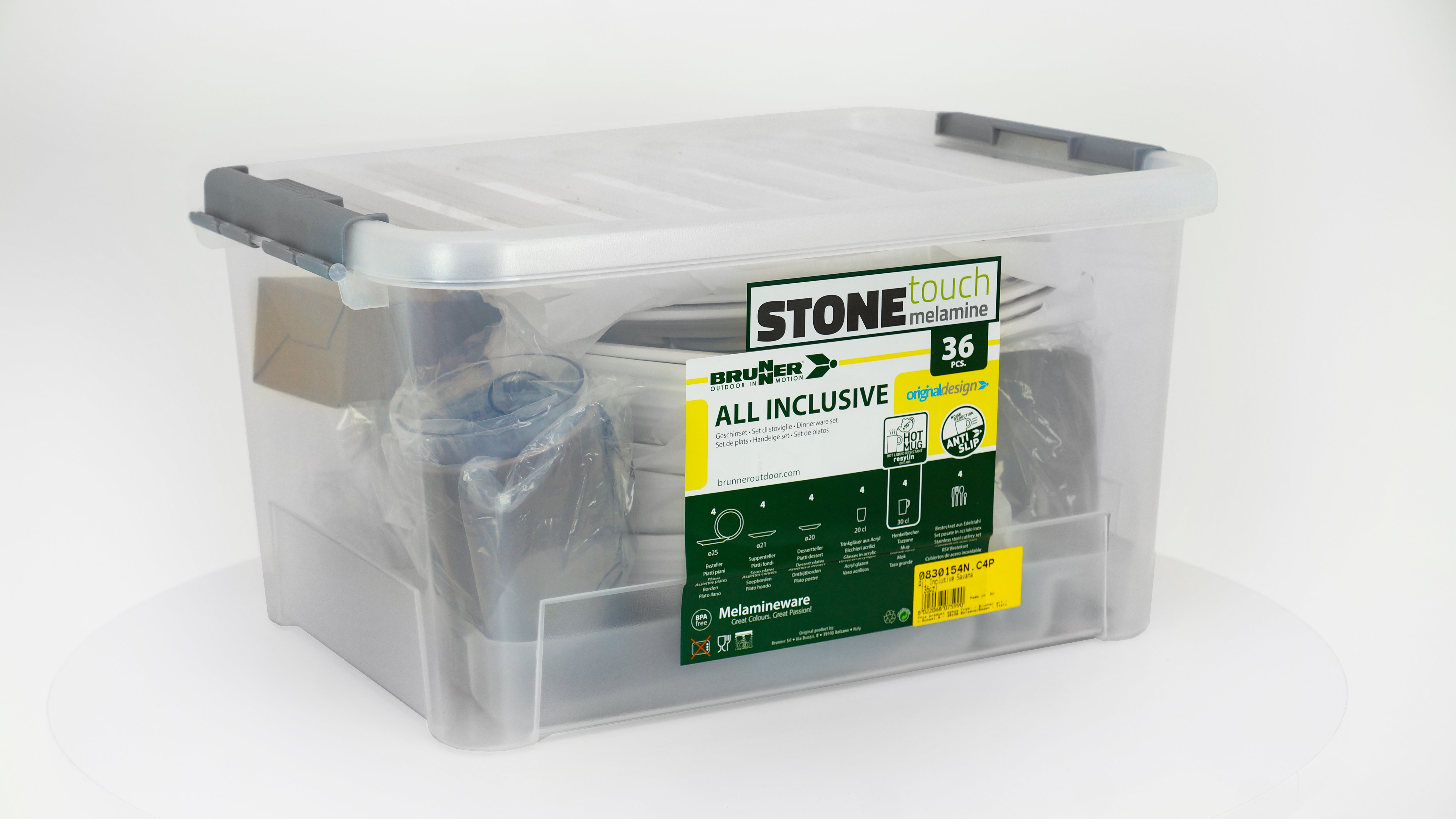 Brunner - All inclusive Savanna - 4xØ26cm, 4xØ21cm, 4xØ21cm, 4x30cl, 4x20cl - Essen & Küche