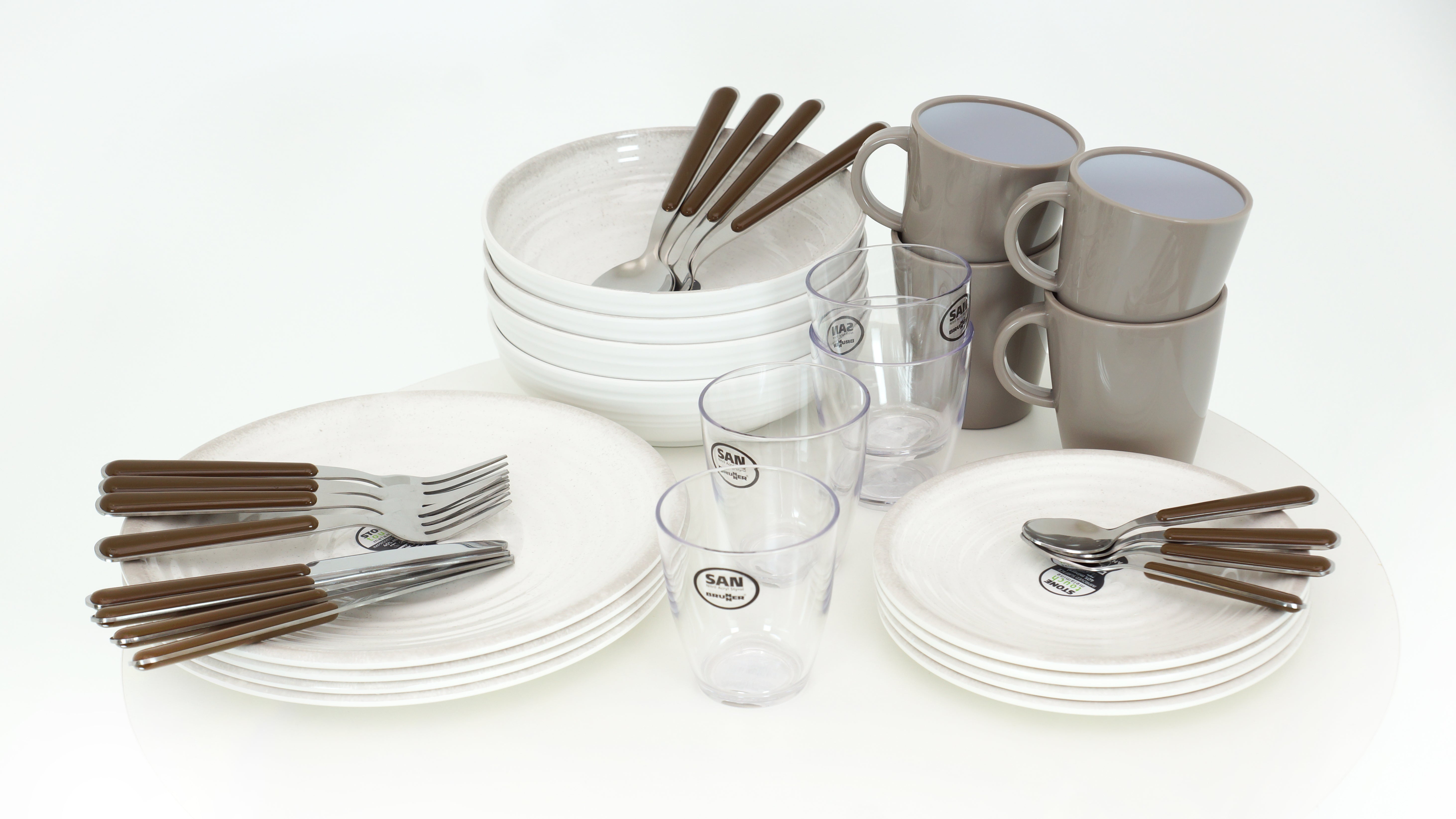 Brunner - All inclusive Savanna - 4xØ26cm, 4xØ21cm, 4xØ21cm, 4x30cl, 4x20cl - Essen & Küche