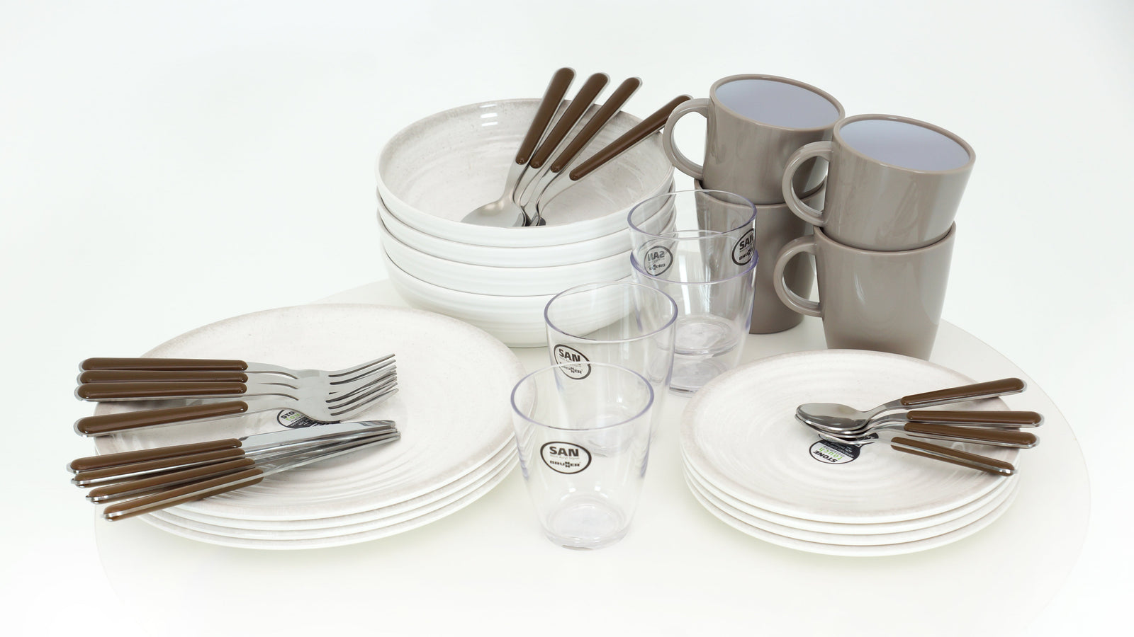 Brunner - All inclusive Savanna - 4xØ26cm, 4xØ21cm, 4xØ21cm, 4x30cl, 4x20cl - Essen & Küche