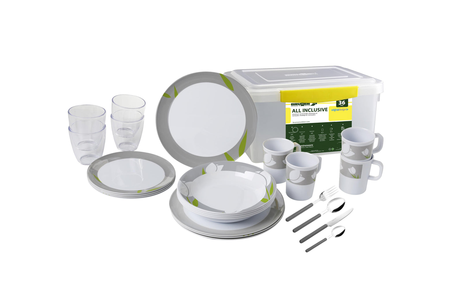 Brunner - All inclusive Tulip - 4xØ25cm, 4xØ21cm, 4xØ20cm, 4x30cl, 4x20cl - Essen & Küche