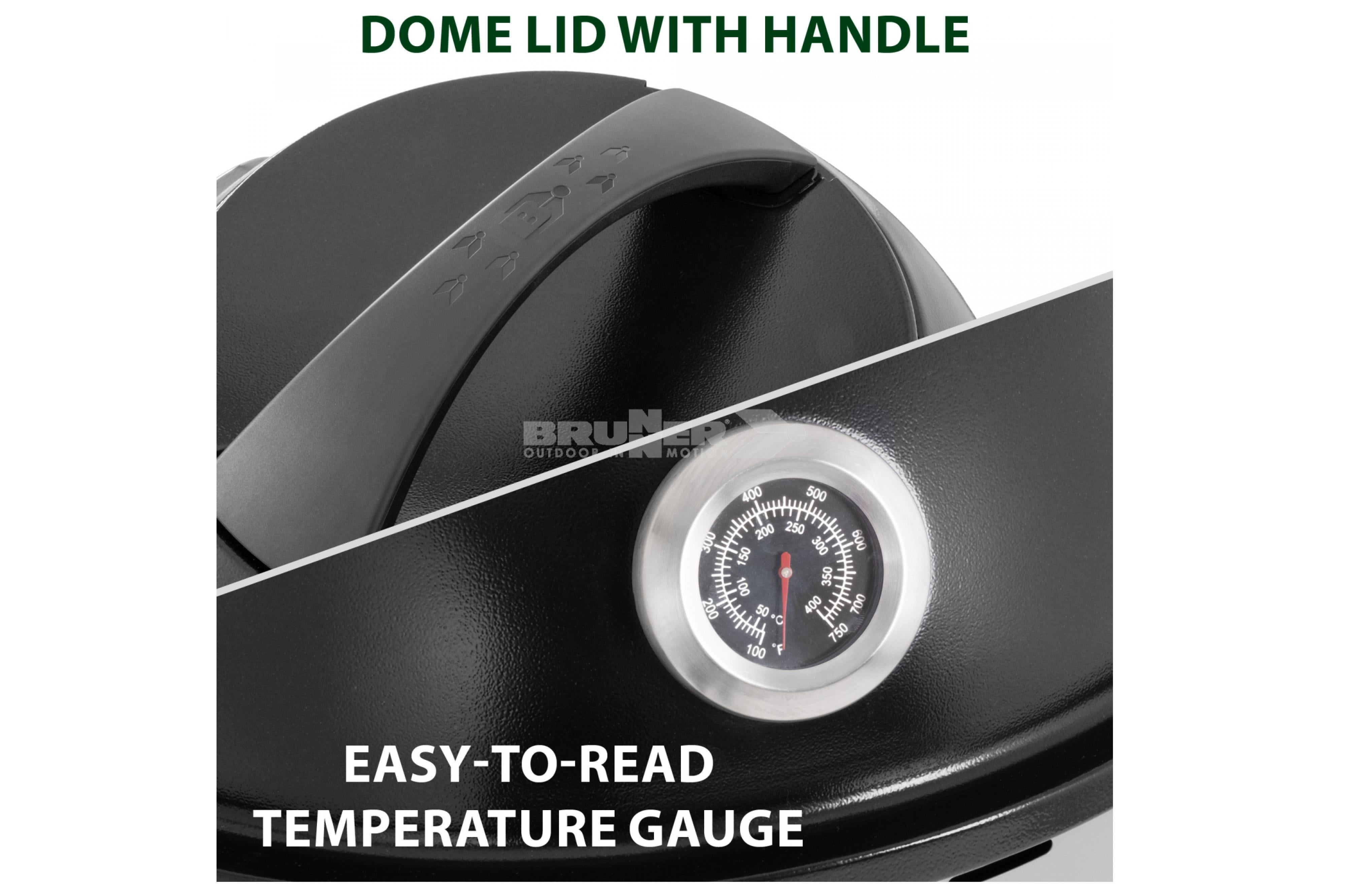 Brunner - Devil BBQruiser HT Reversible Grid 50 - 62x59x99.6 cm - Essen & Küche