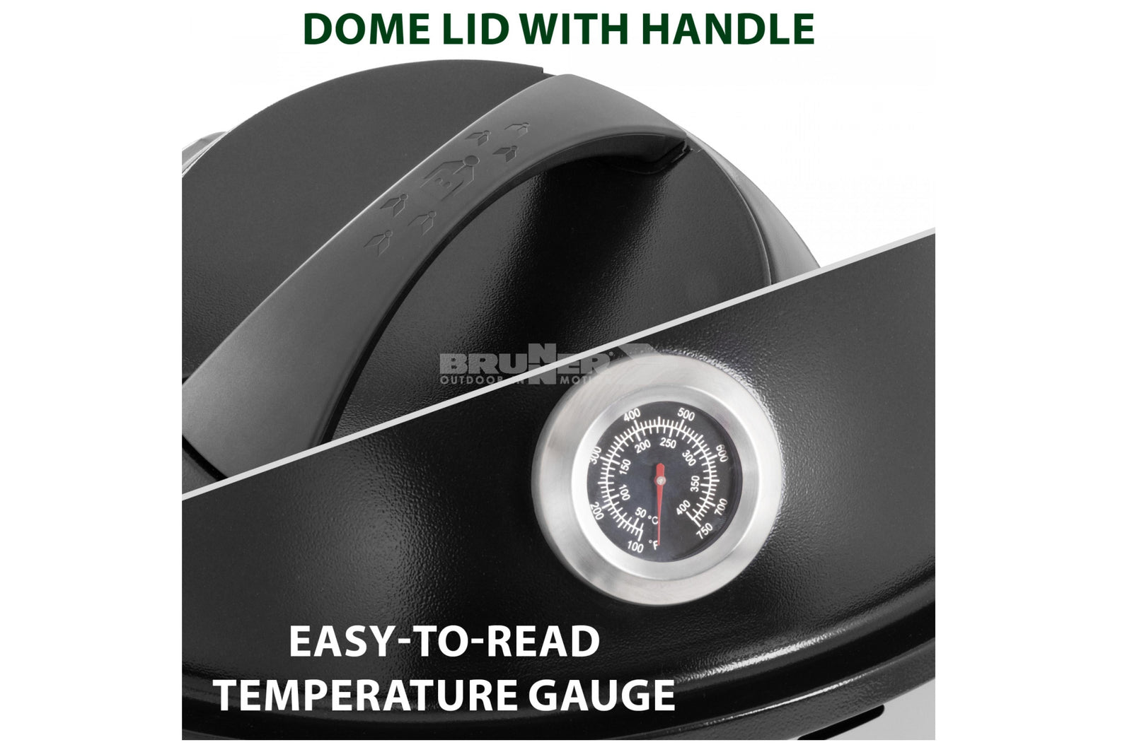 Brunner - Devil BBQruiser HT Reversible Grid 50 - 62x59x99.6 cm - Essen & Küche