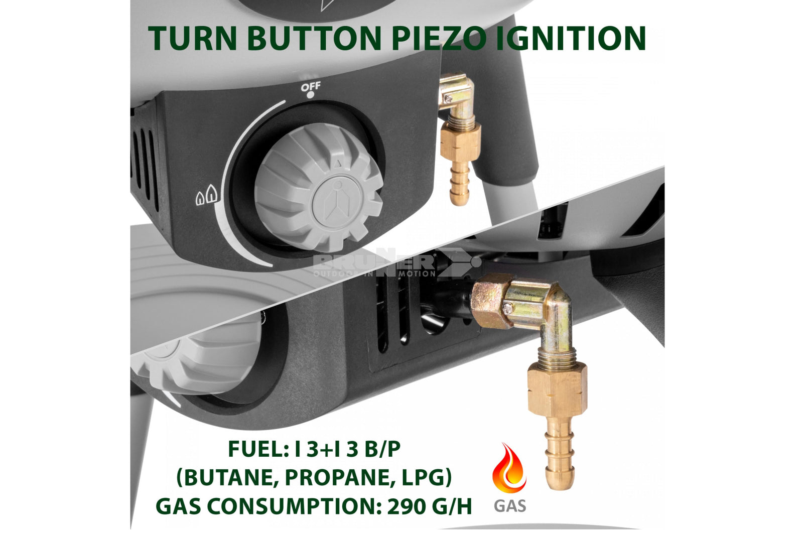 Brunner - Devil BBQruiser HT Reversible Grid 50 - 62x59x99.6 cm - Essen & Küche