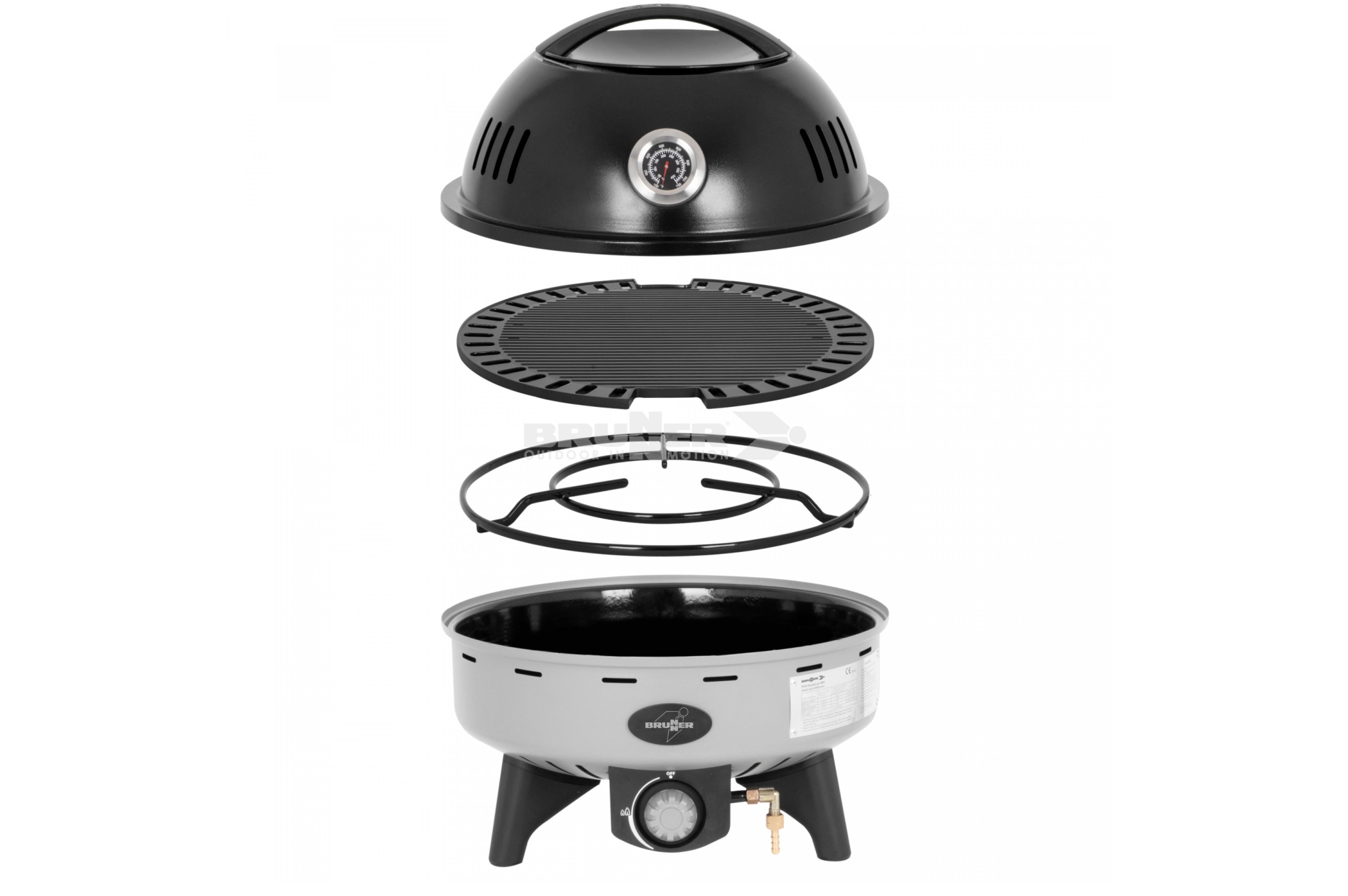 Brunner - Devil BBQruiser HT Reversible Grid 50 - 62x59x99.6 cm - Essen & Küche