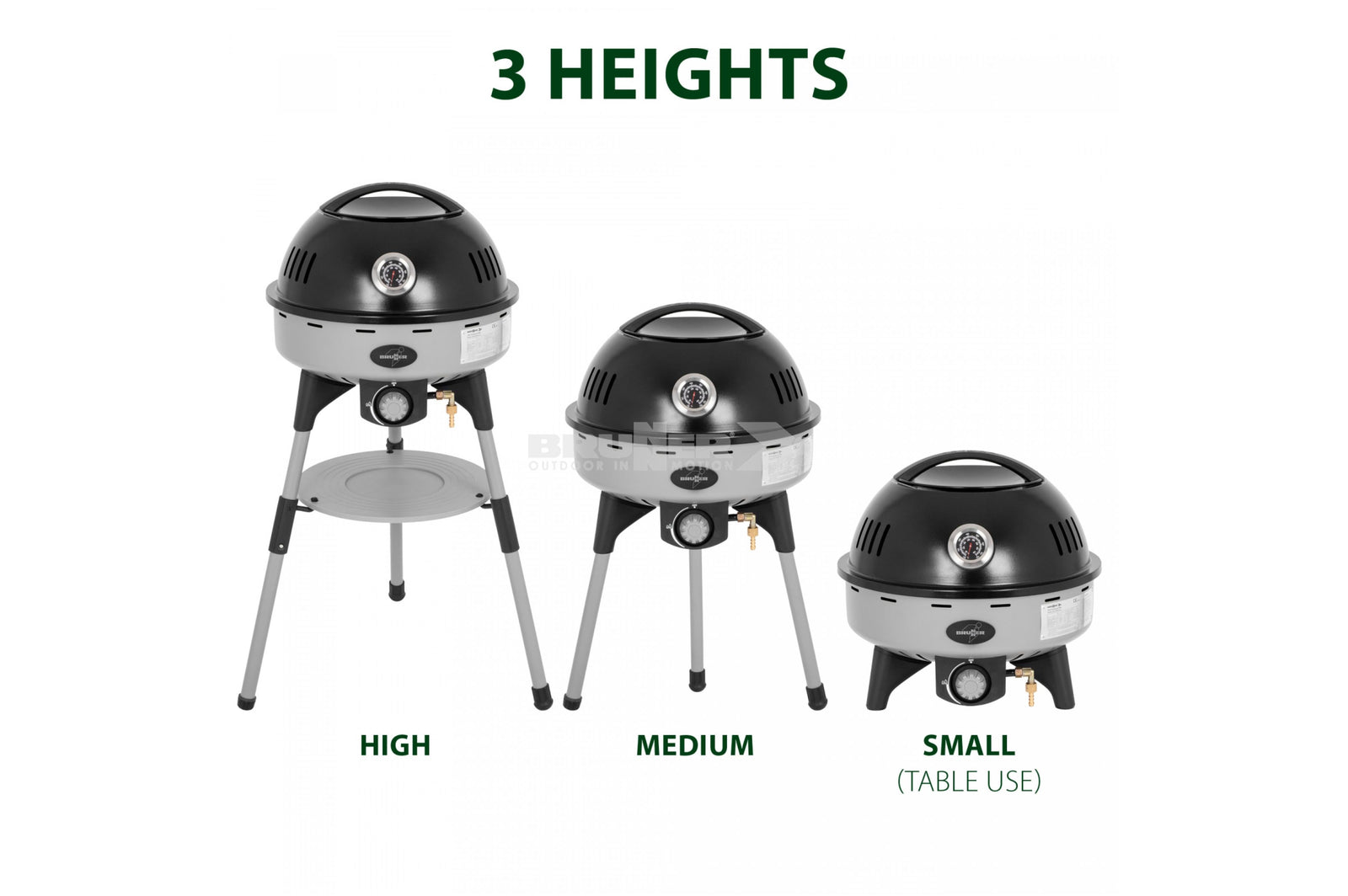 Brunner - Devil BBQruiser HT Reversible Grid 50 - 62x59x99.6 cm - Essen & Küche