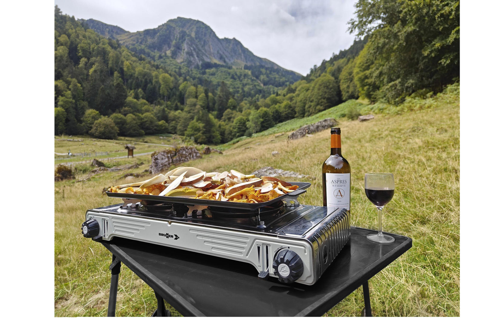 Brunner - Devil Double Grill - 67.9x28.6x12.5cm, Plate 53x28x2.6cm - Essen & Küche