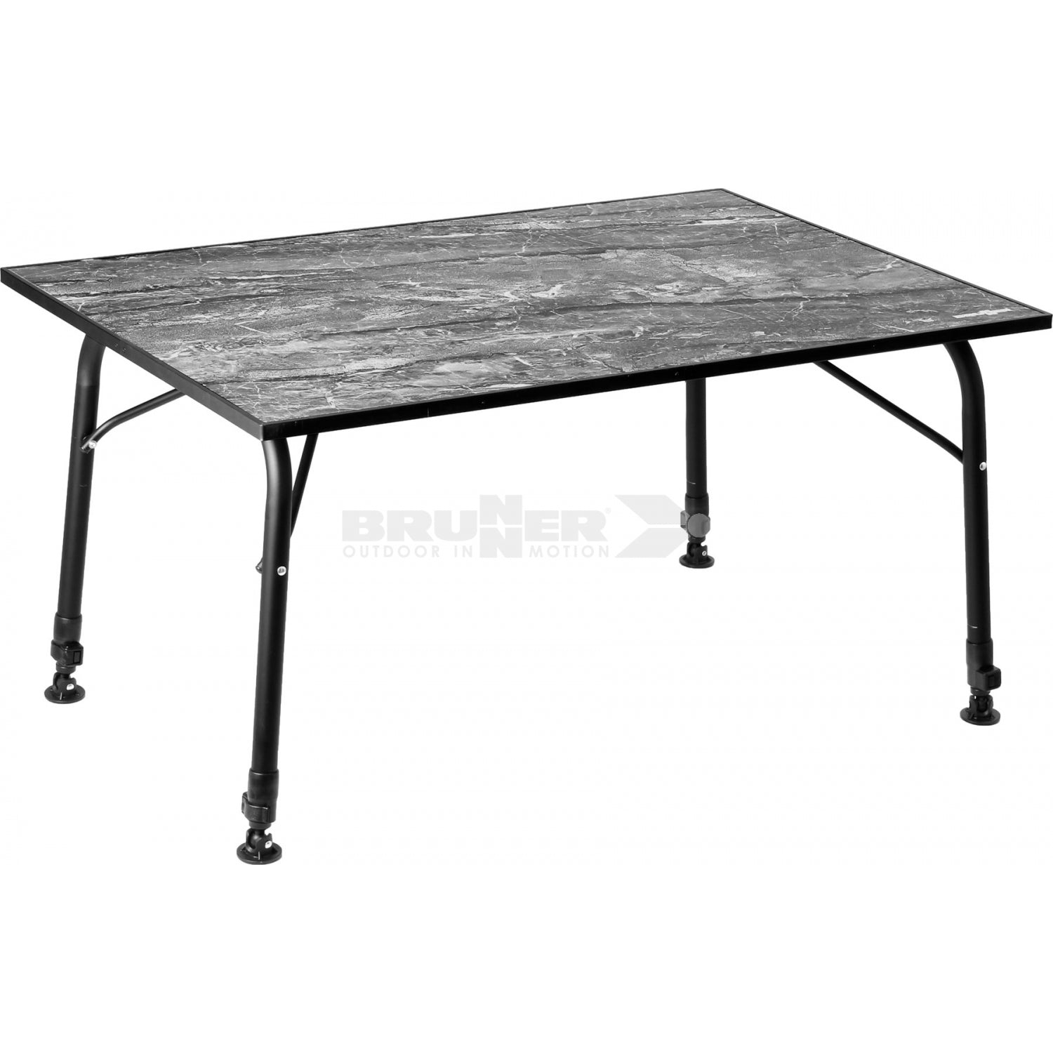 Brunner - Elu Featherlight 120 - 120x80xH50.5/70 cm - Camping Tische