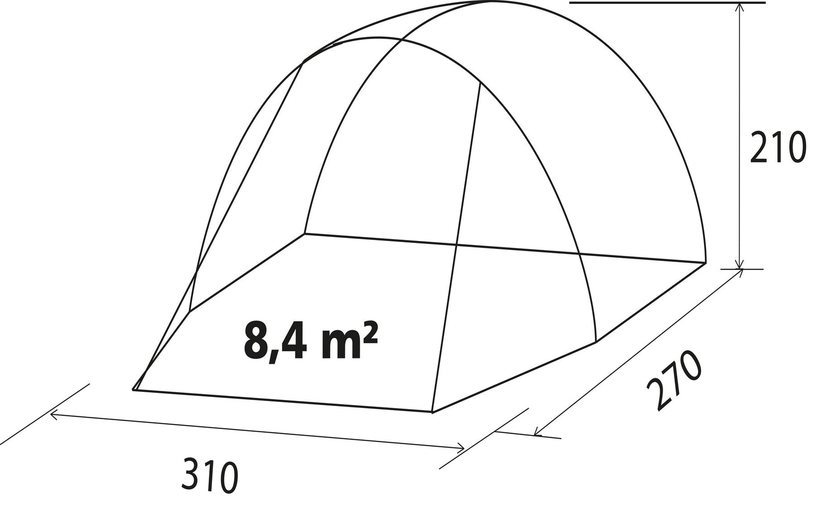 Brunner - Entrada - 310x270xH210 cm - Vorzelte