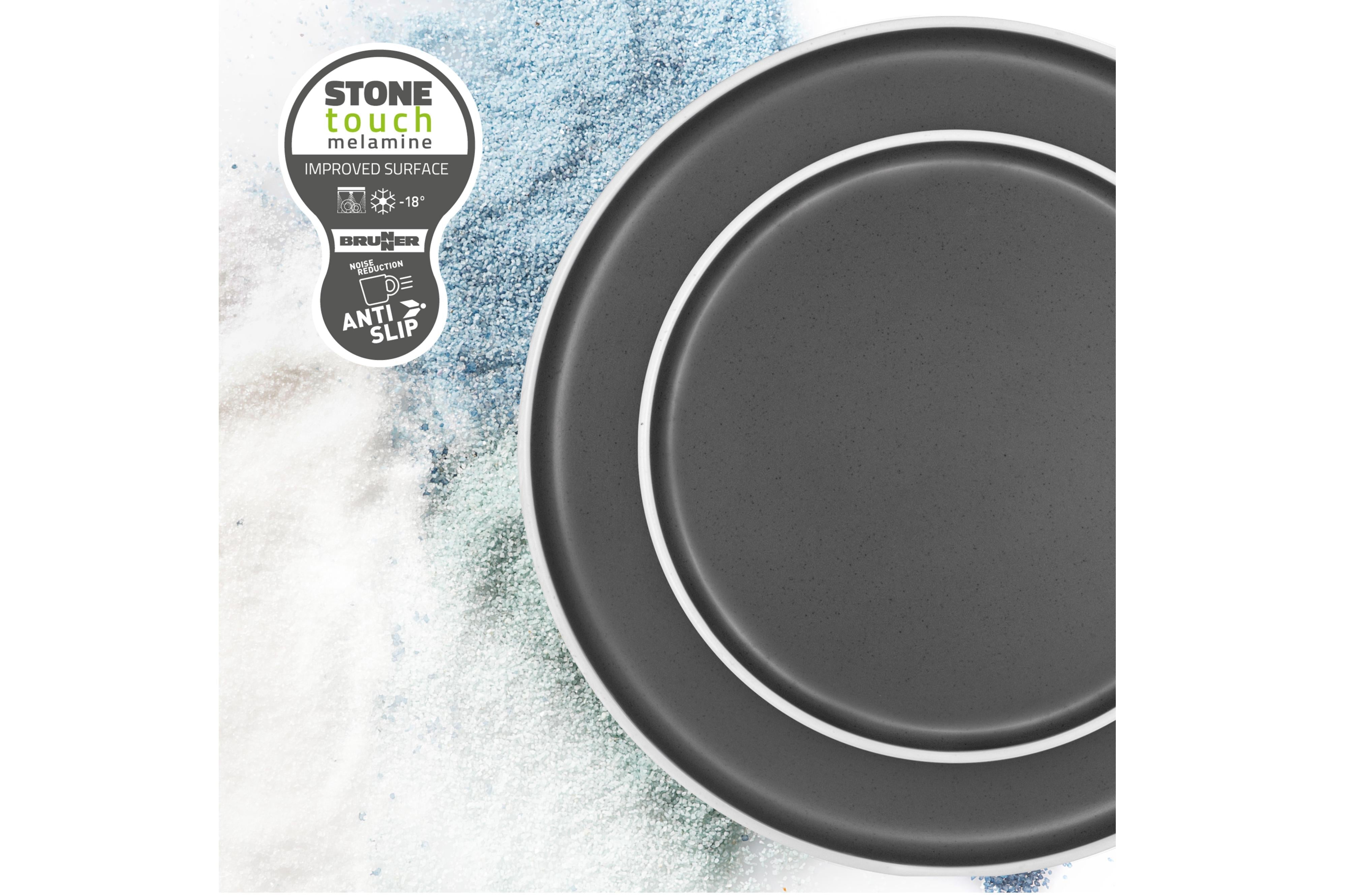 Brunner - Essteller ø25 cm Dolomit Grey - ø25 cm - Essen & Küche