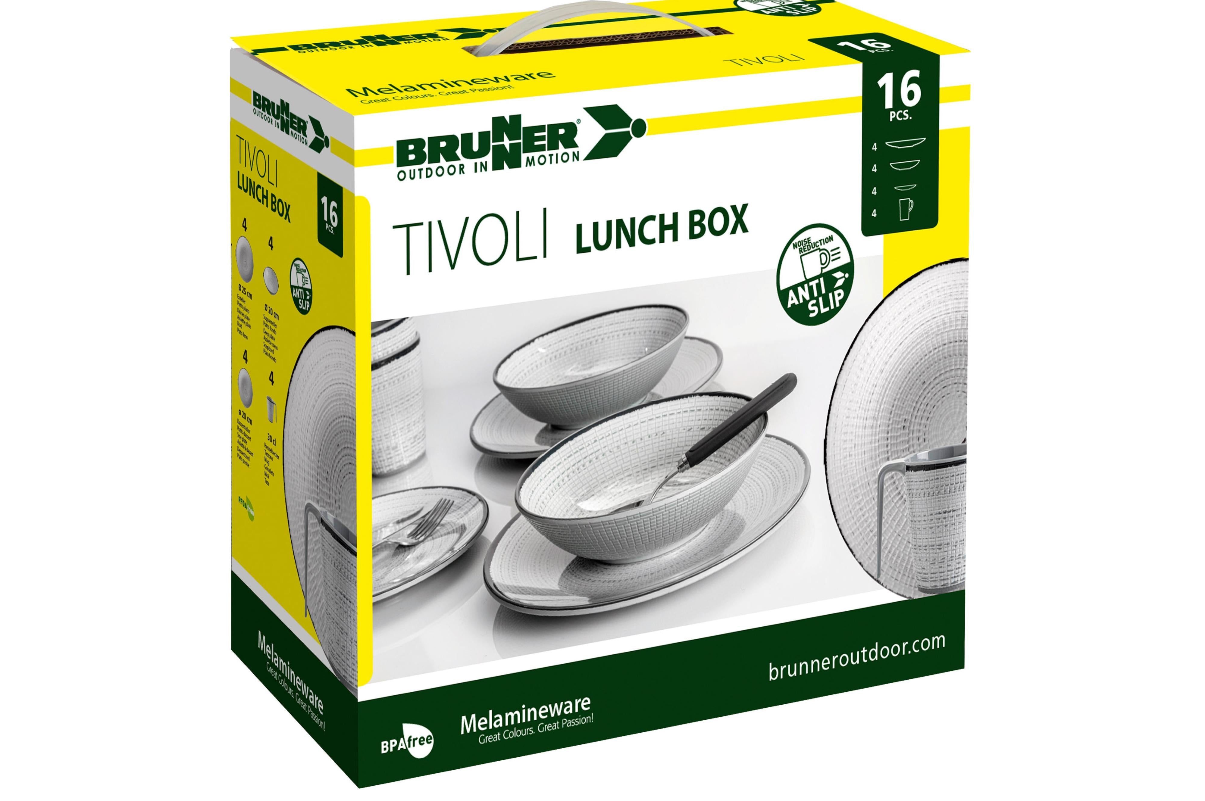 Brunner - Lunch Box Tivoli - 4xØ25cm, 4xØ21cm, 4xØ20cm, 4x30cl - Essen & Küche