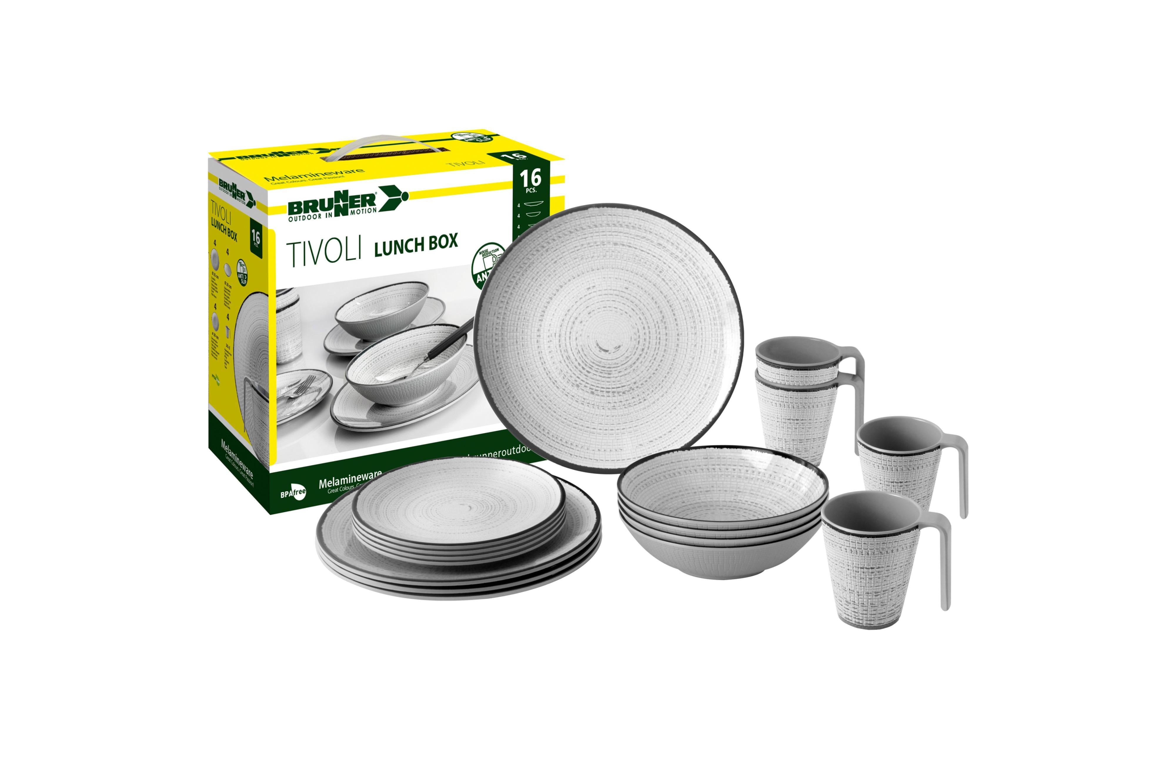 Brunner - Lunch Box Tivoli - 4xØ25cm, 4xØ21cm, 4xØ20cm, 4x30cl - Essen & Küche