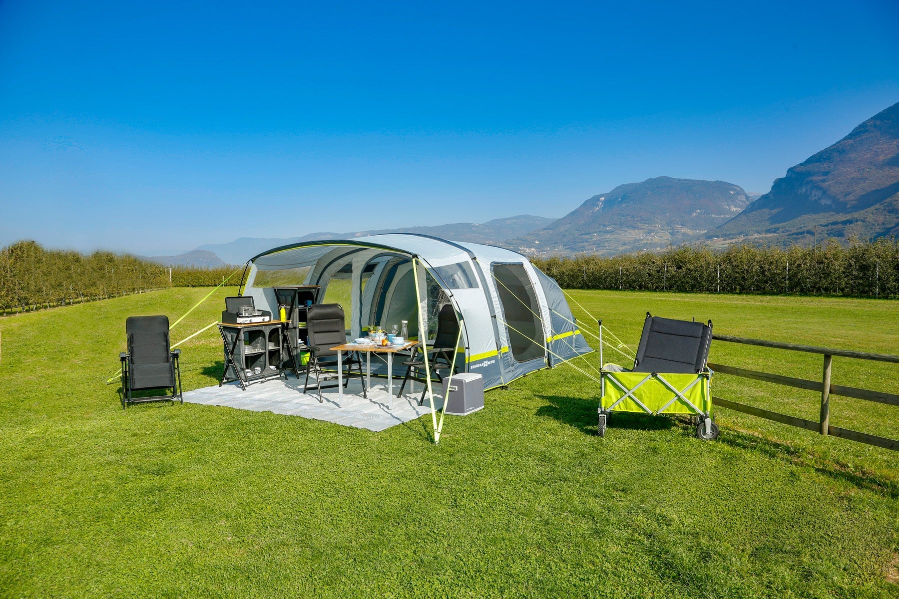 Paraiso 5/6 - 370x600xH215 cm - 5 Personen Zelte