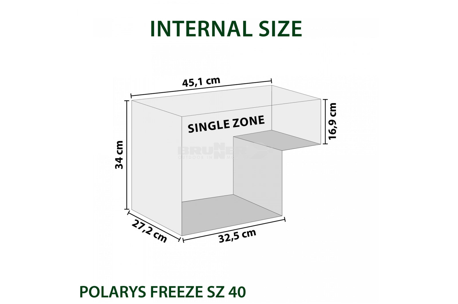 Brunner - Polarys Freeze SZ 40 - 58.7x36.5x43.8 cm - Kühlboxen