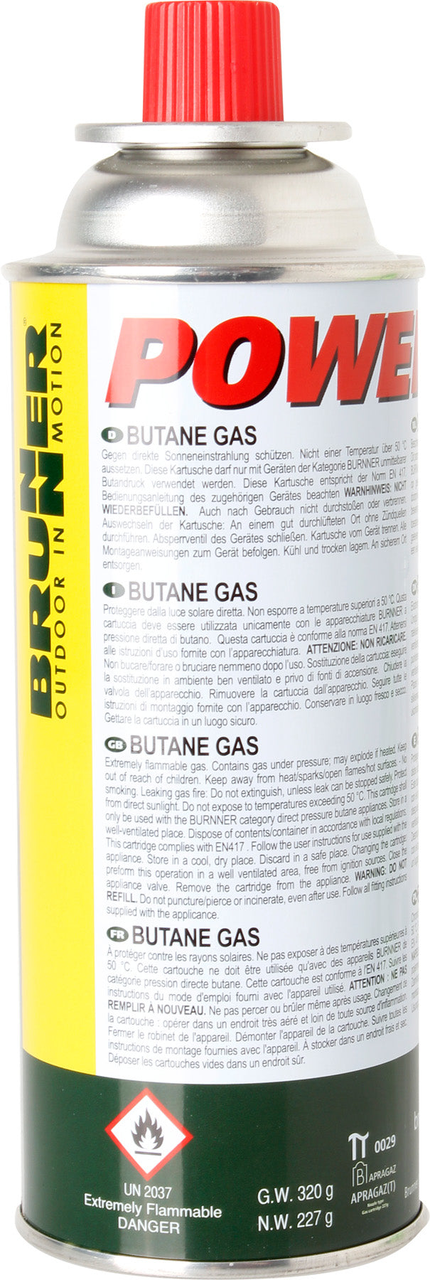 Brunner - Powergaz 227 - 7x7xH21 cm - Camping Zubehör