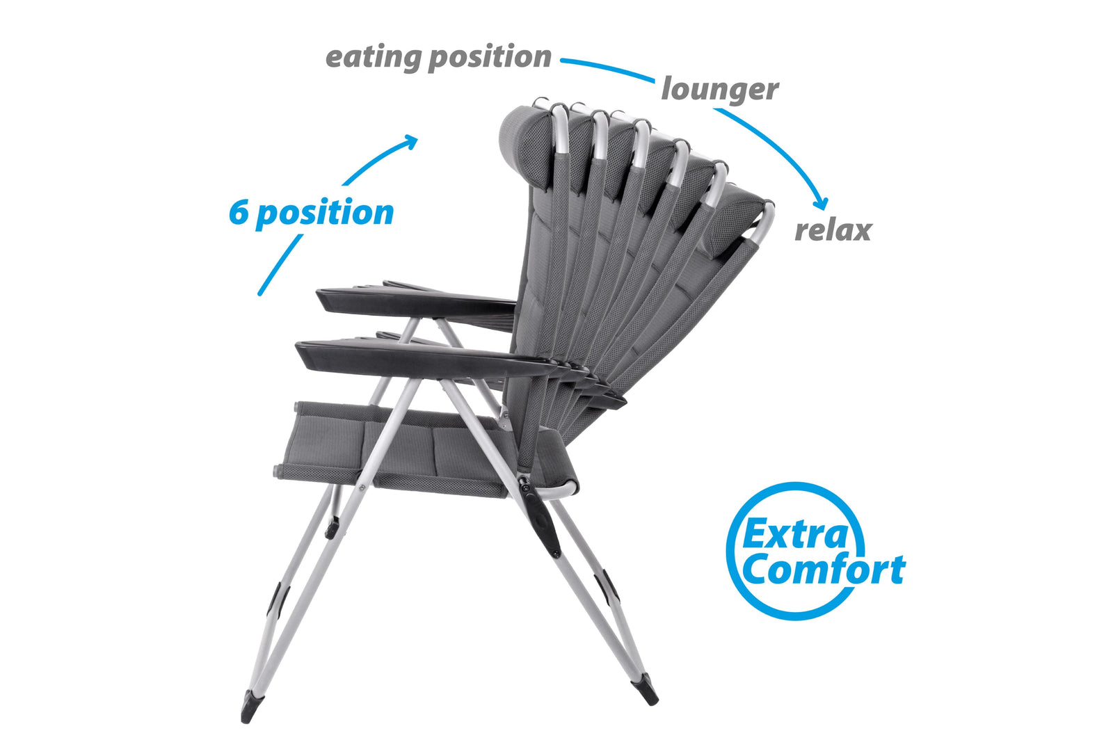 Brunner - Sangria - 48x44x43/96 cm - Camping Stühle