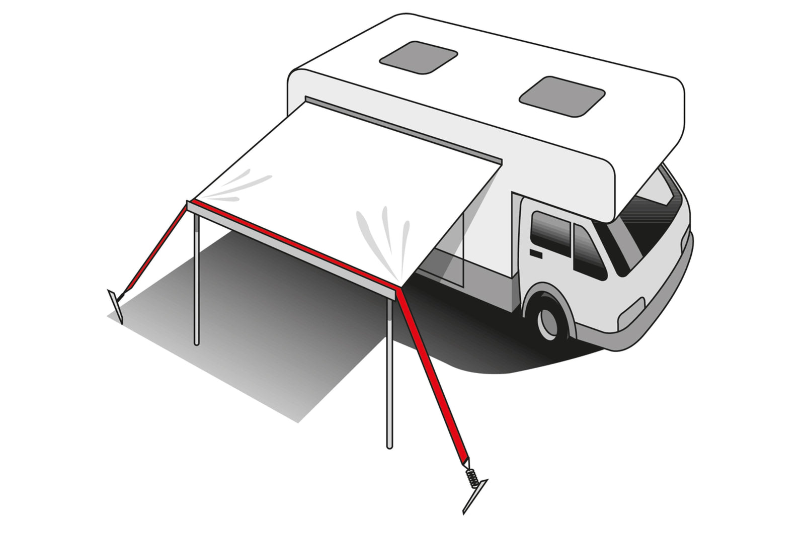 Brunner - Stabalizer Kit - 1300 cm - Camping Zubehör