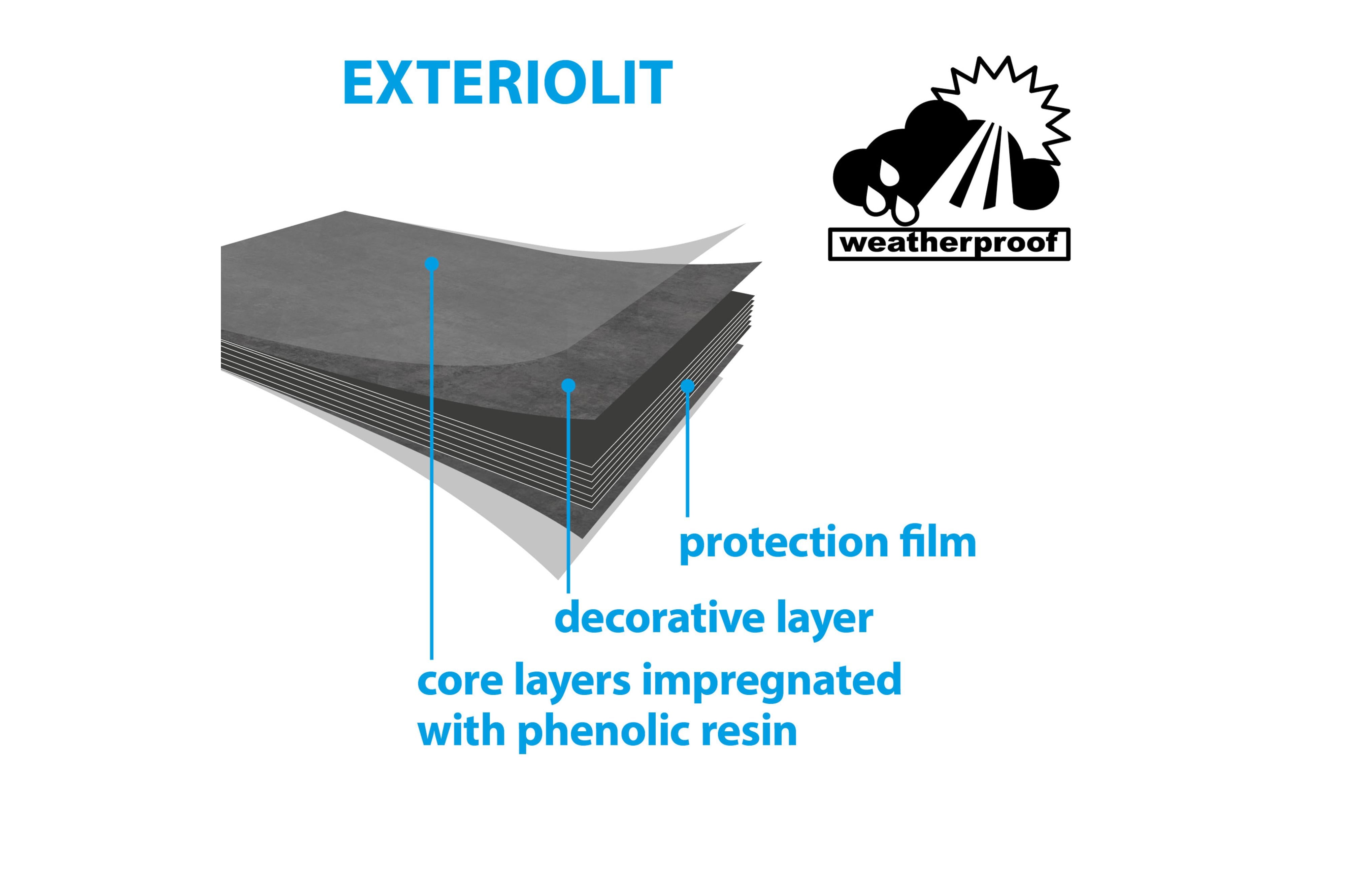 Brunner - Tabylo Exterio 100 - 106x68xH50.5/75 cm - Camping Tische